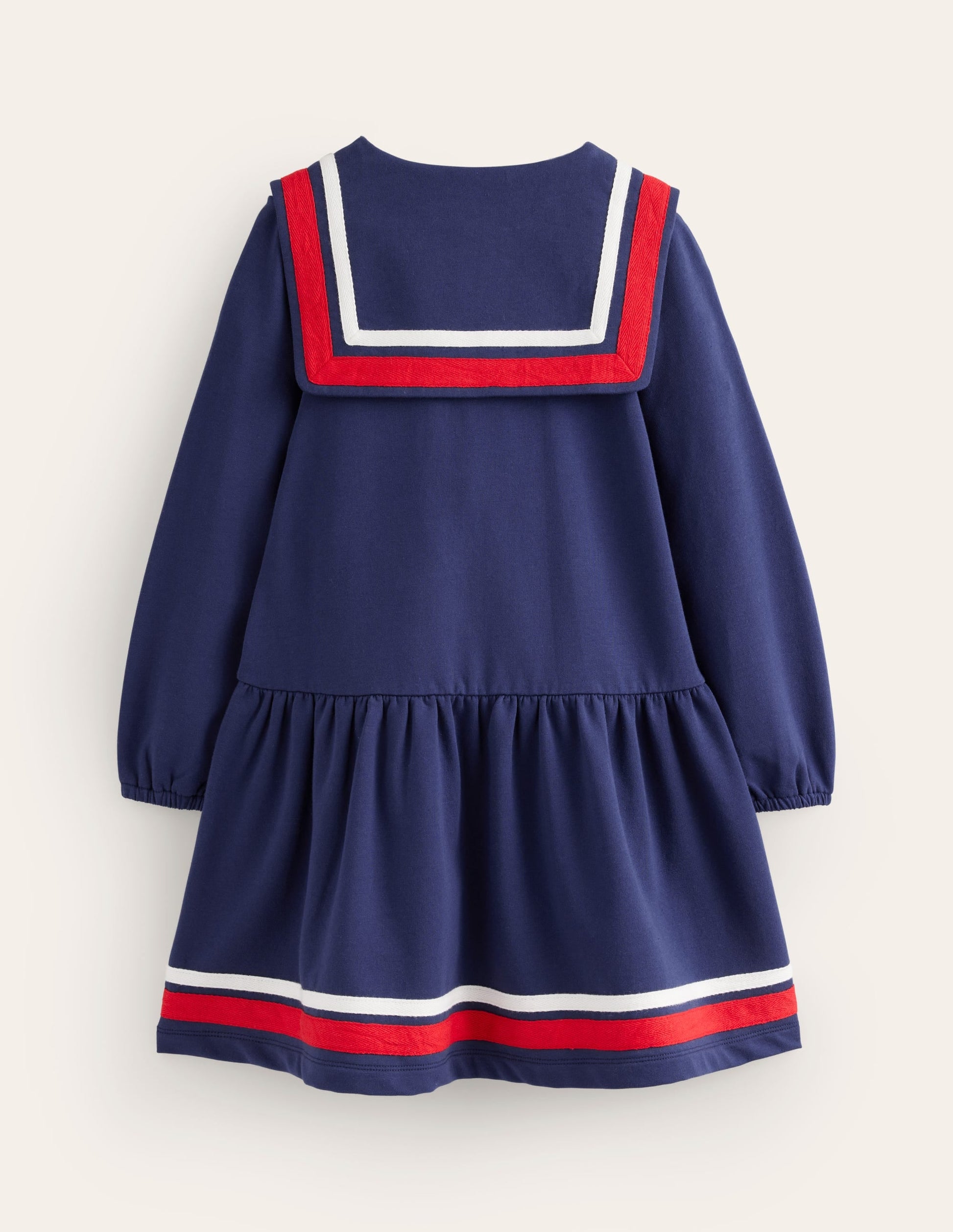 Sailor Sweatshirt Dress-College Navy-2
