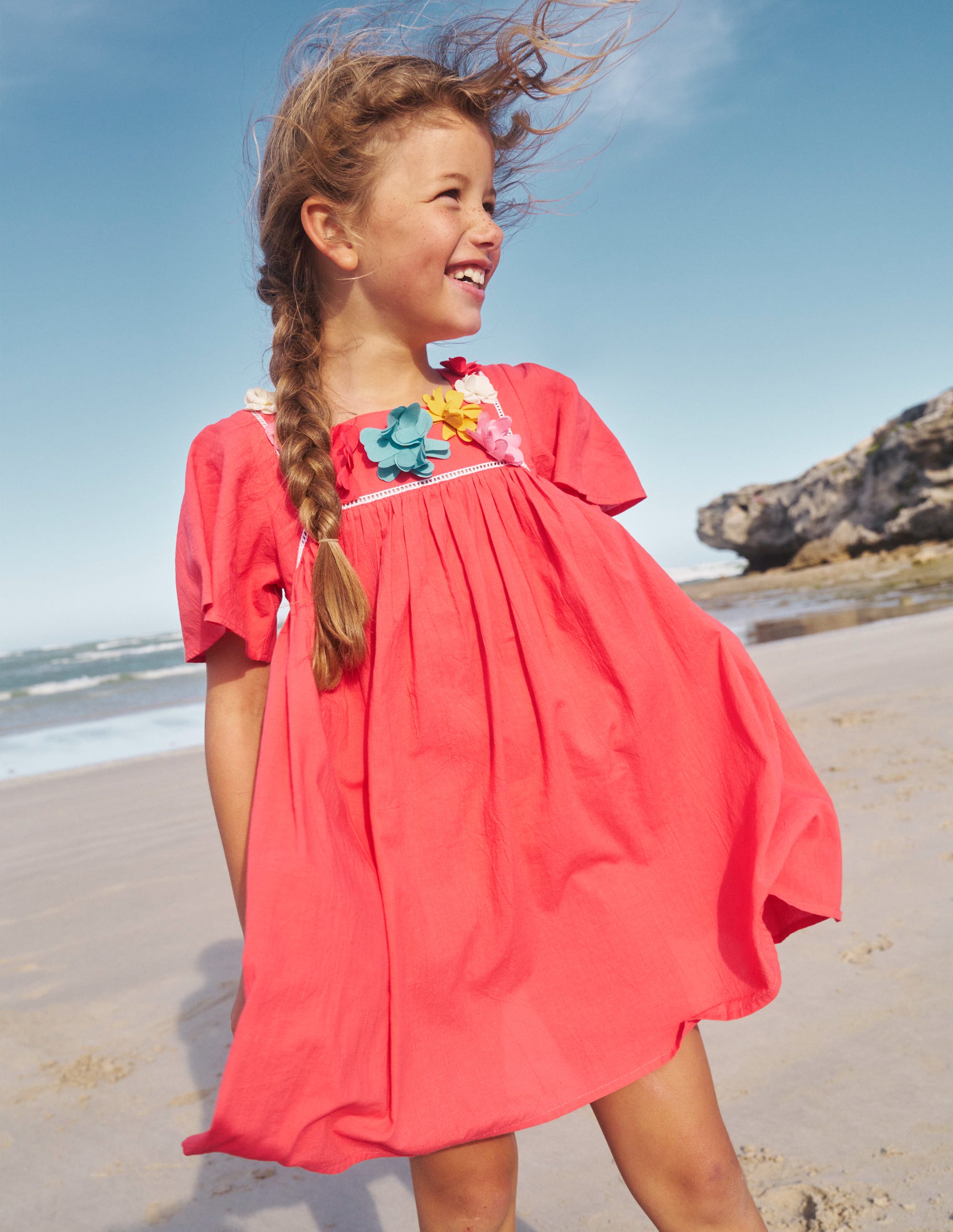 Lightweight Holiday Dress-Jam Red - Image 4