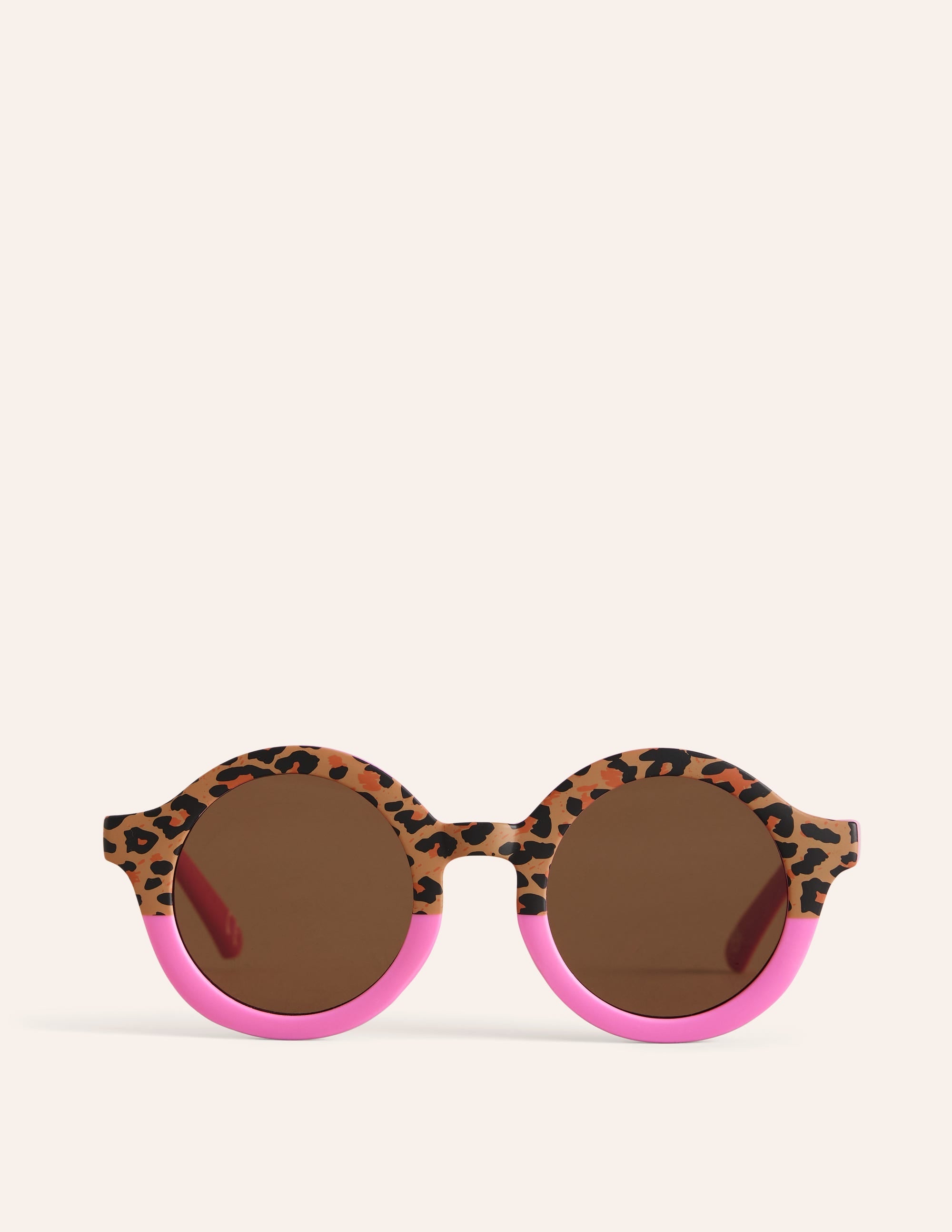 Classic Sunglasses-Pink Leopard Print - Image 1