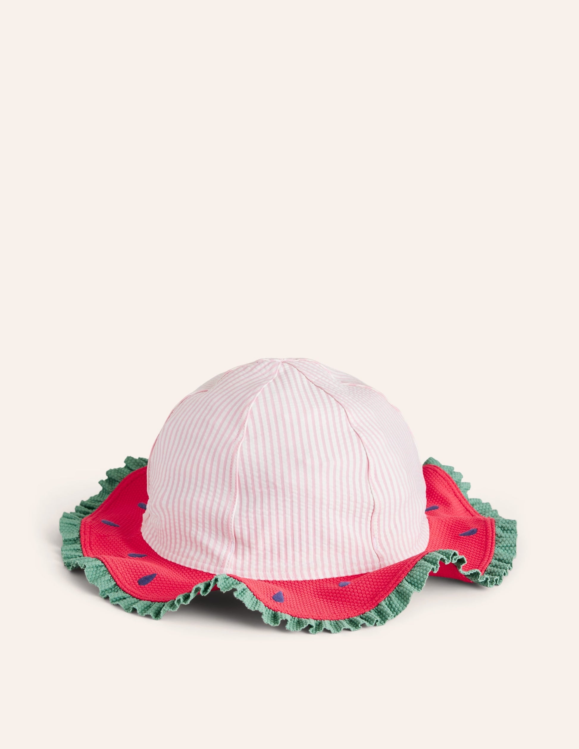 Novelty Wide Brim Hat-Watermelon Pink-1