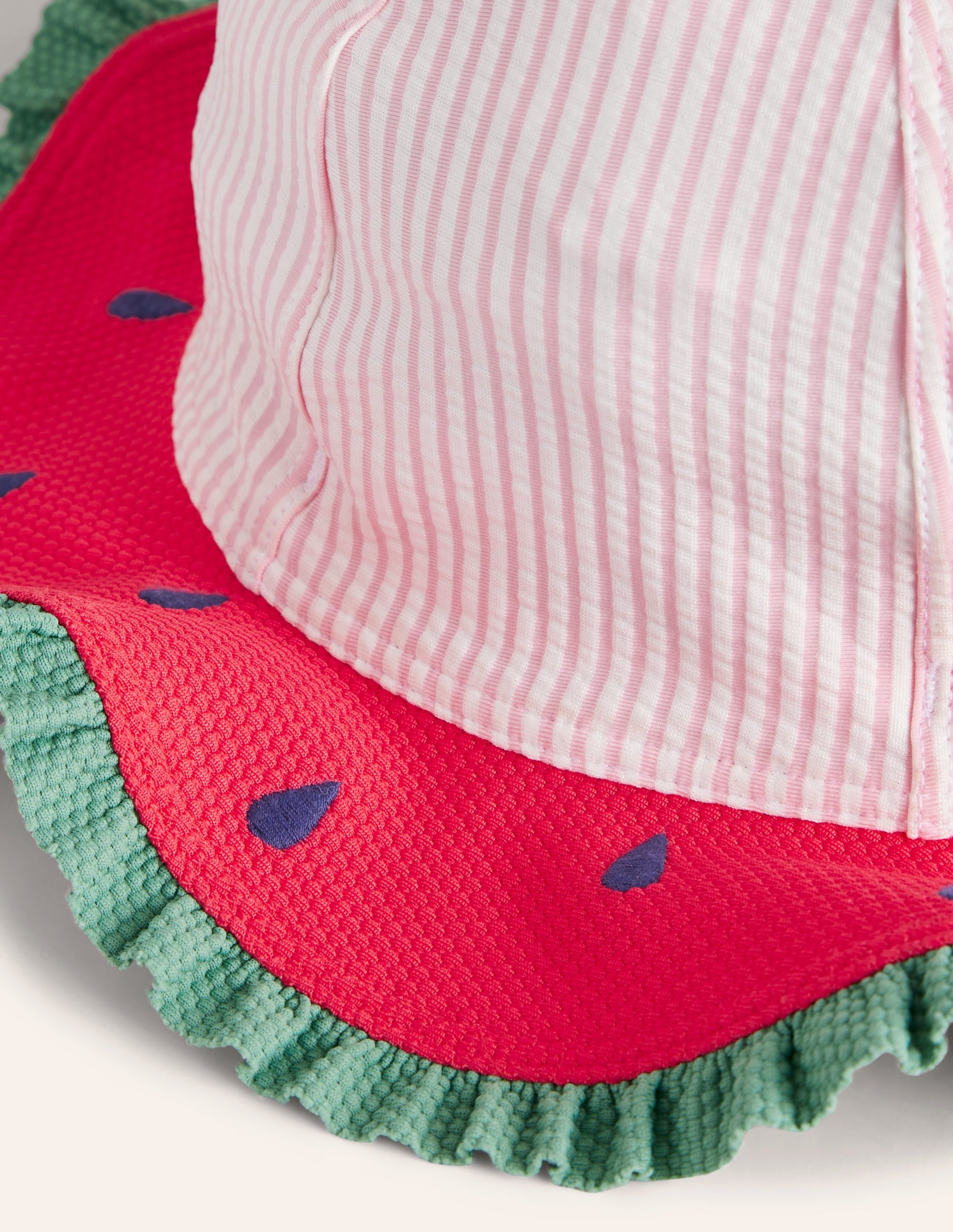 Novelty Wide Brim Hat-Watermelon Pink-2