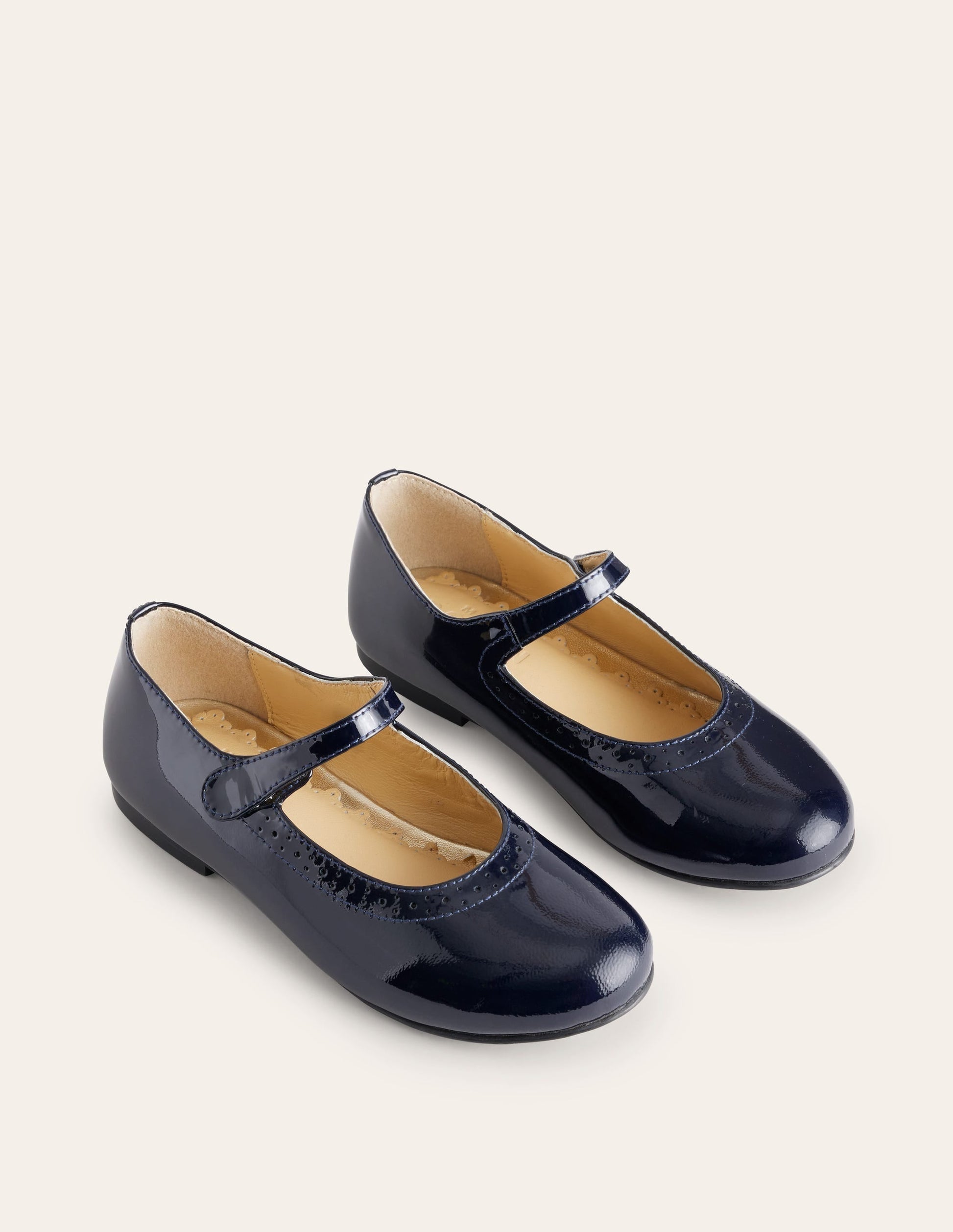Leather Mary Janes-Navy Patent-2