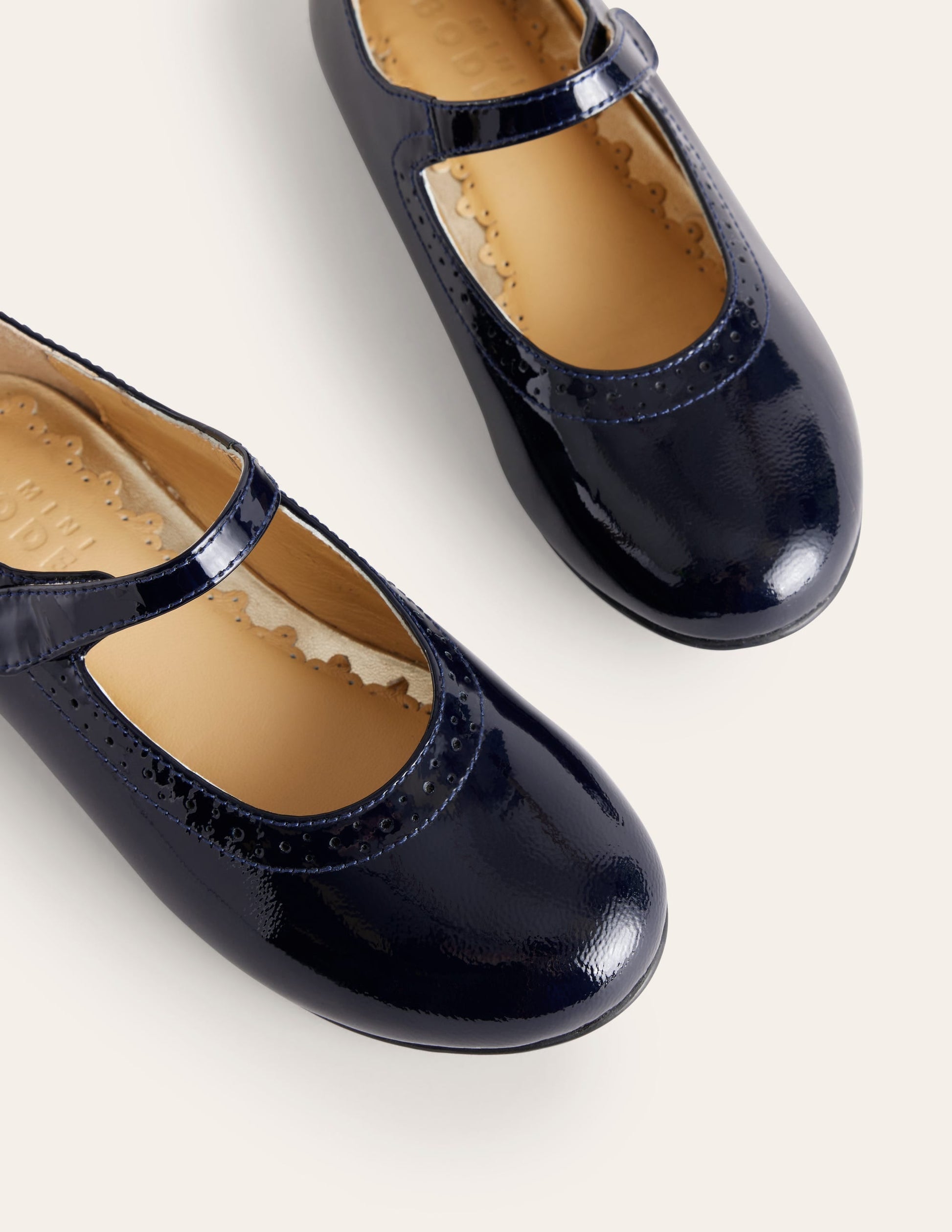Leather Mary Janes-Navy Patent-3