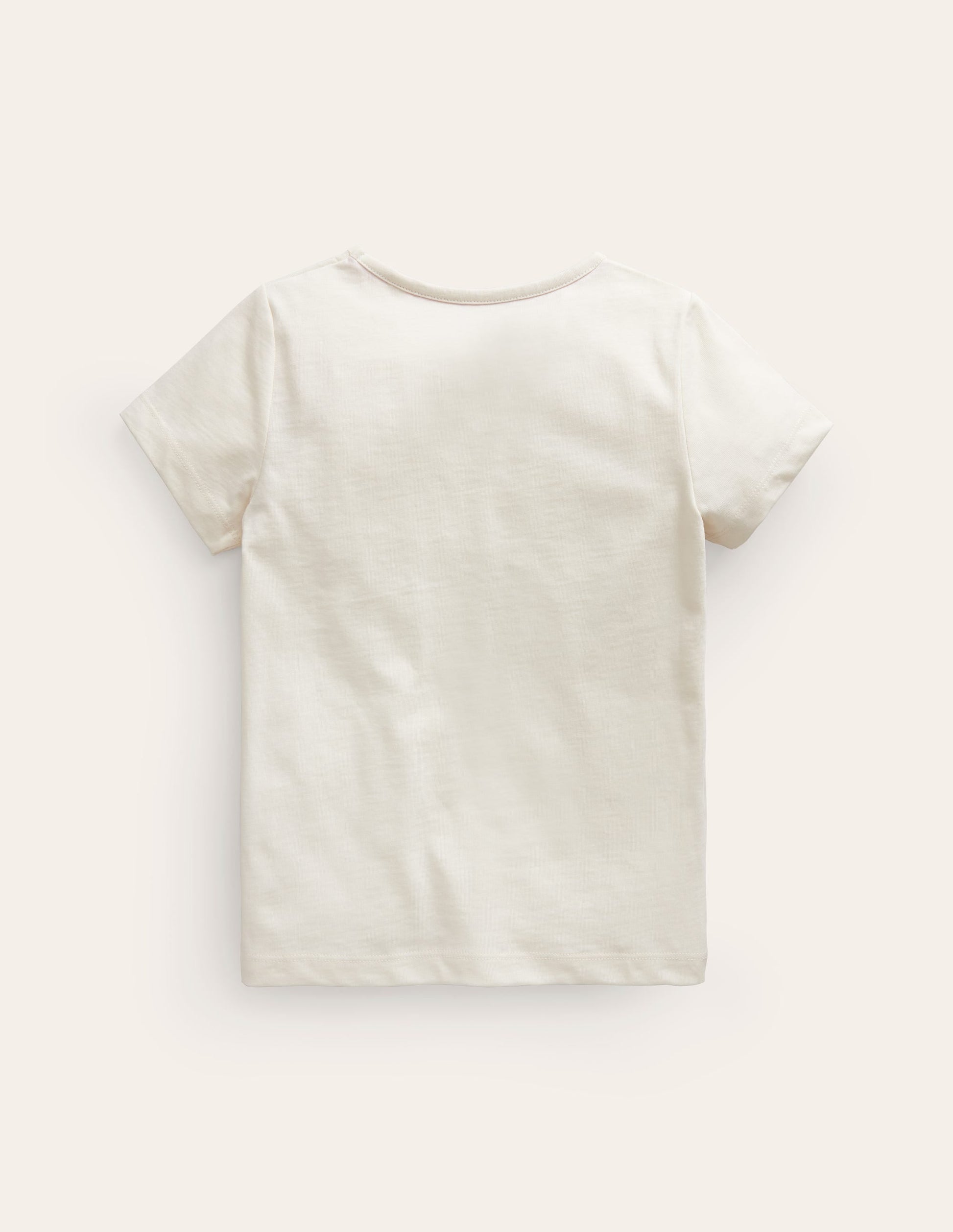 Printed Graphic T-Shirt-Vanilla White Slogan-2