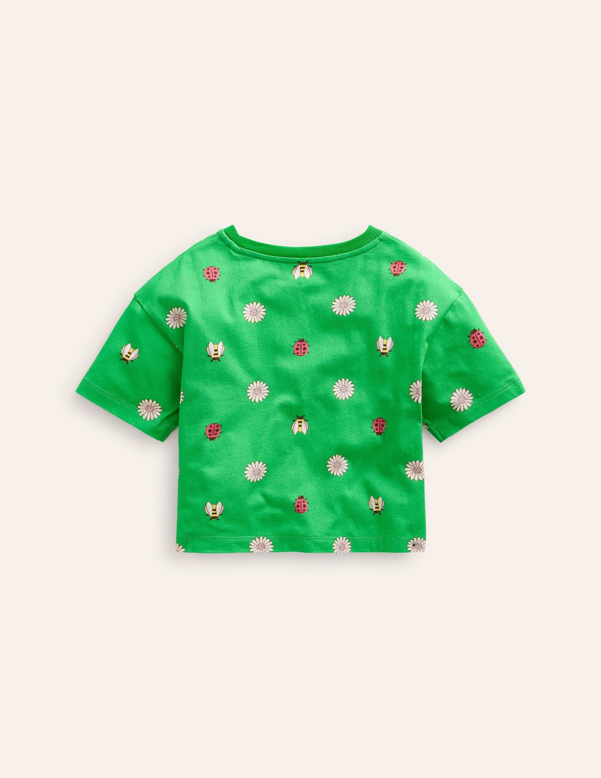 Relaxed T-shirt-Pea Green Daisy Bugs-2