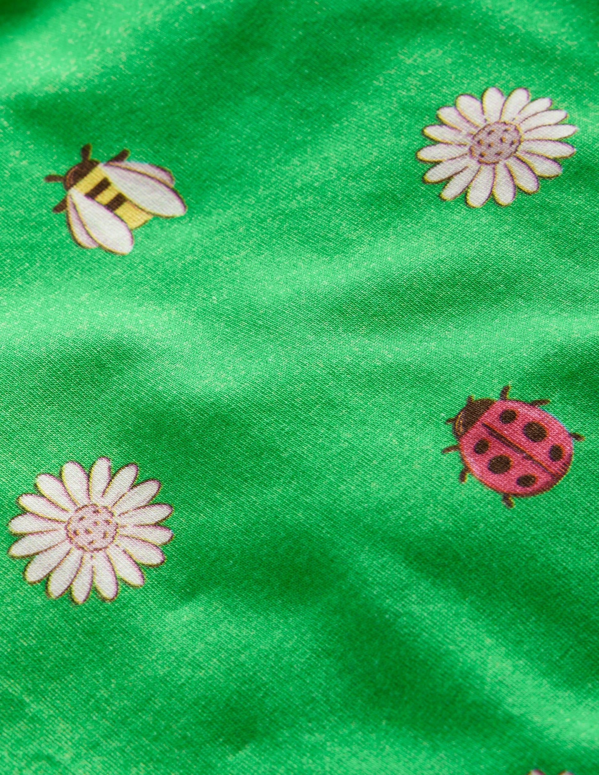 Relaxed T-shirt-Pea Green Daisy Bugs-3