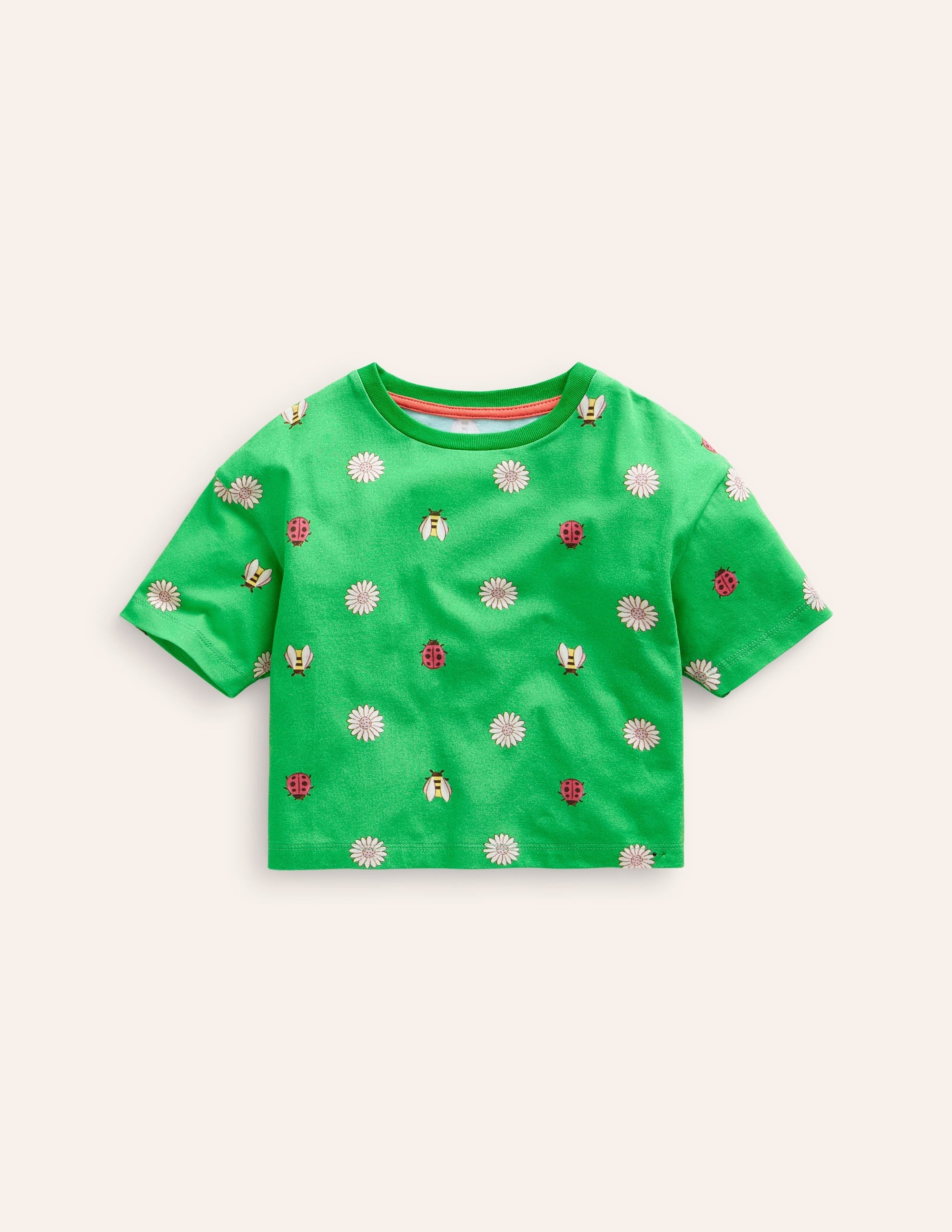 Relaxed T-shirt-Pea Green Daisy Bugs - Image 1