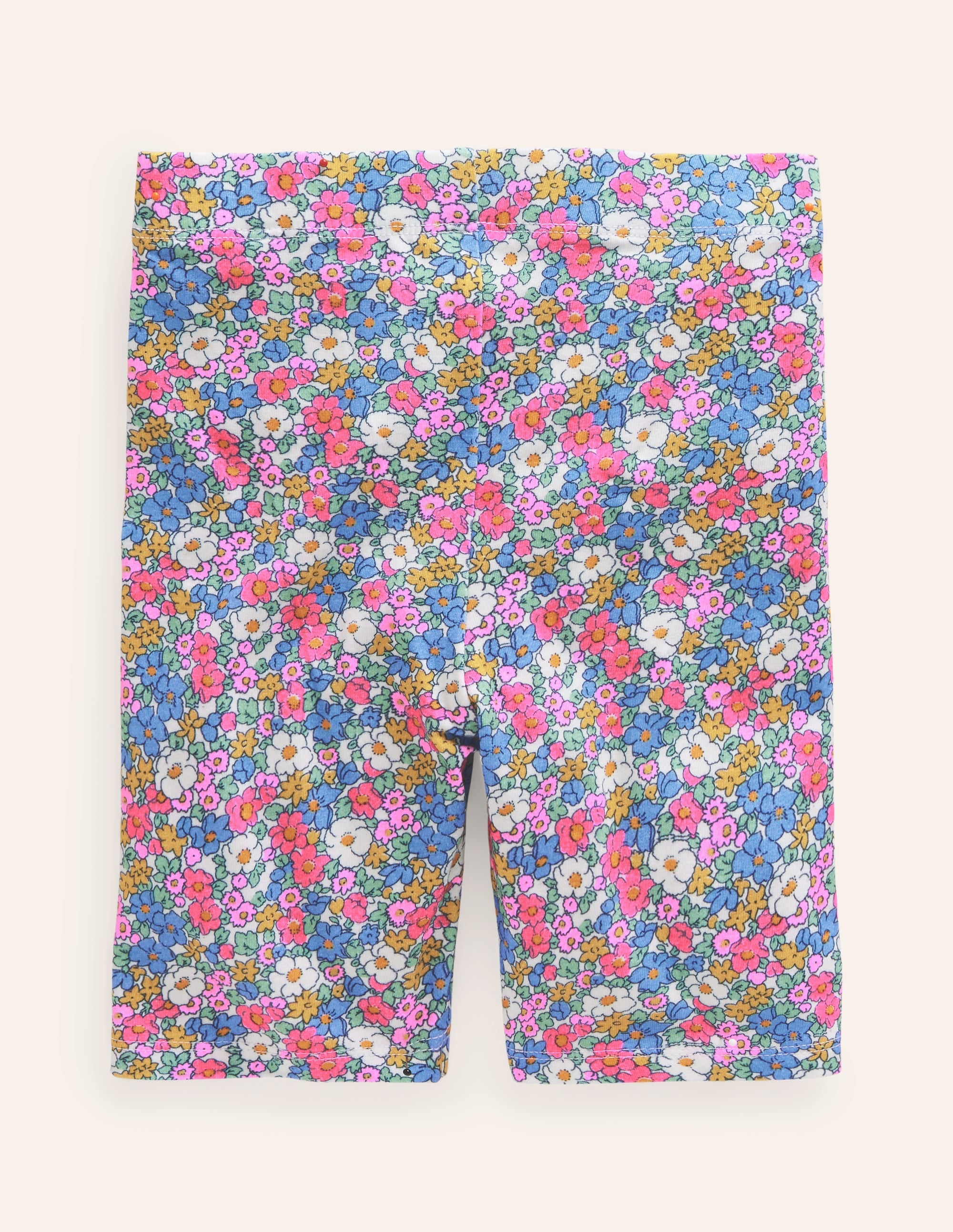 Cycling Shorts-Festival Pink Nautical Floral - Image 2