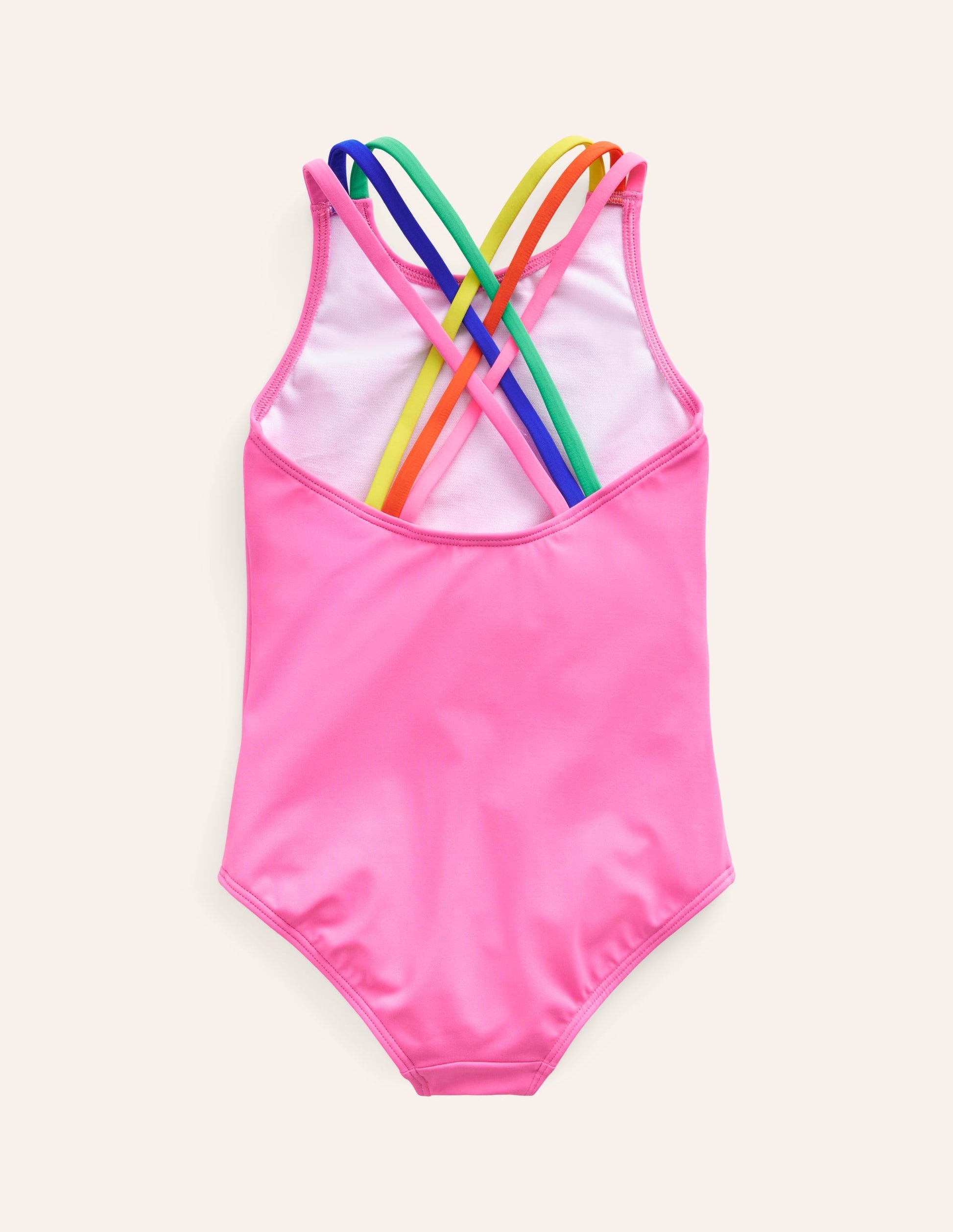 Rainbow Cross-Back Swimsuit-Strawberry Milkshake-2