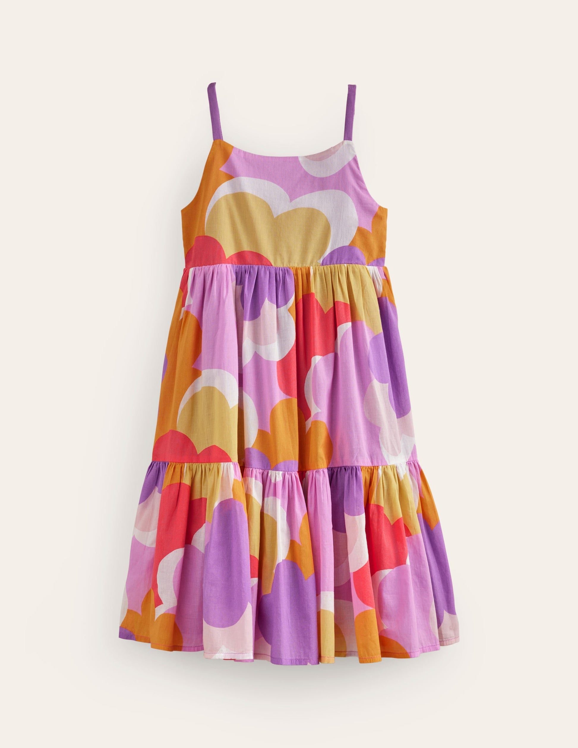 Tiered Twirly Sundress-Jam Red Daisy Cloud-1