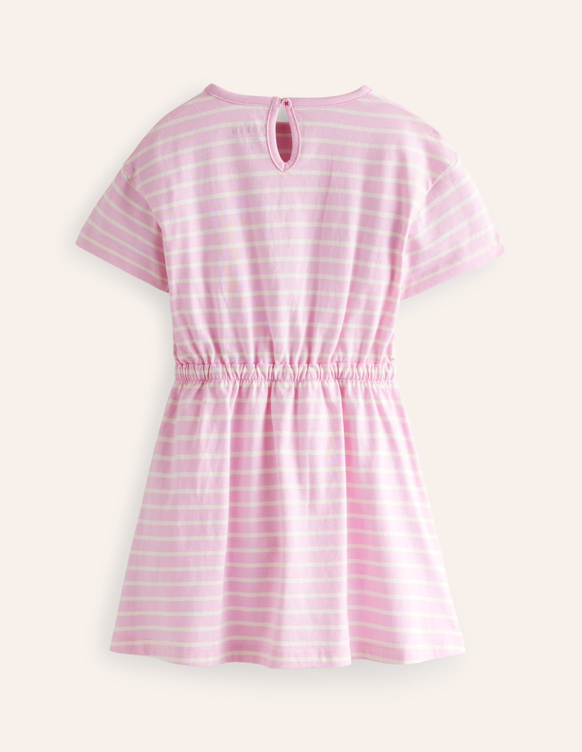 Tie Waist Applique Dress-Sweet Pea/Ivory Ice Cream-2