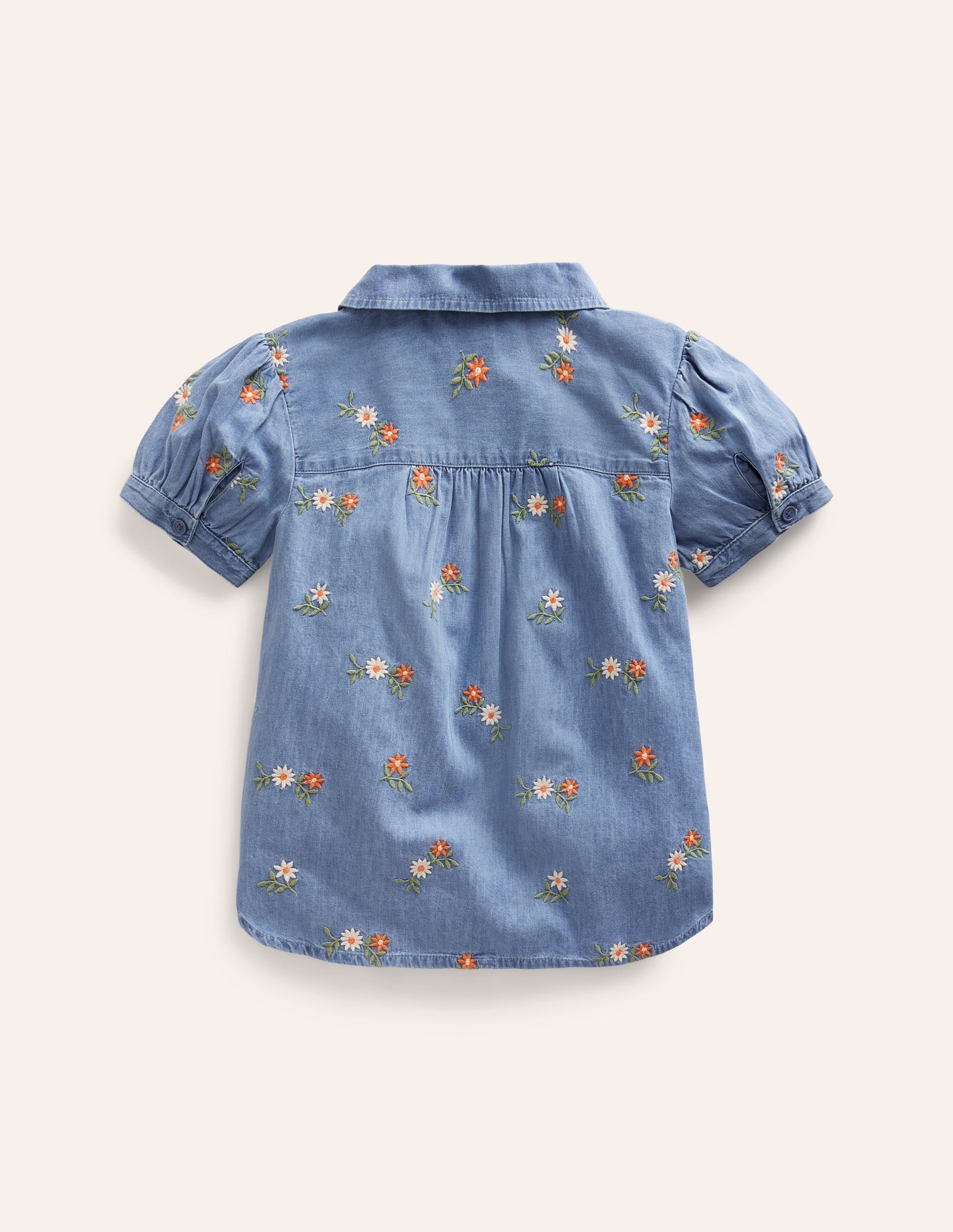 Peter Pan Collar Shirt-Mid Vintage Embroidered-2