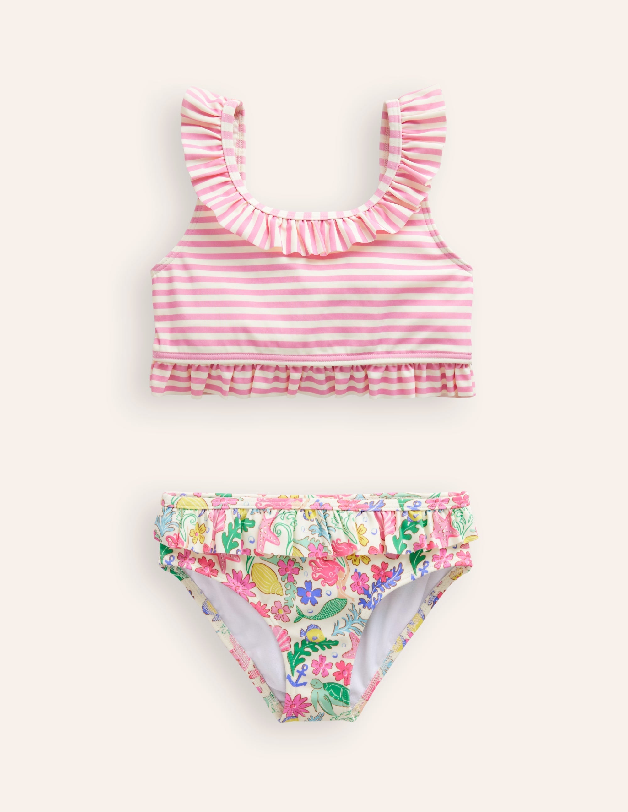 Frilly Hotchpotch Bikini-Multi Mermaid Ditsy - Image 1