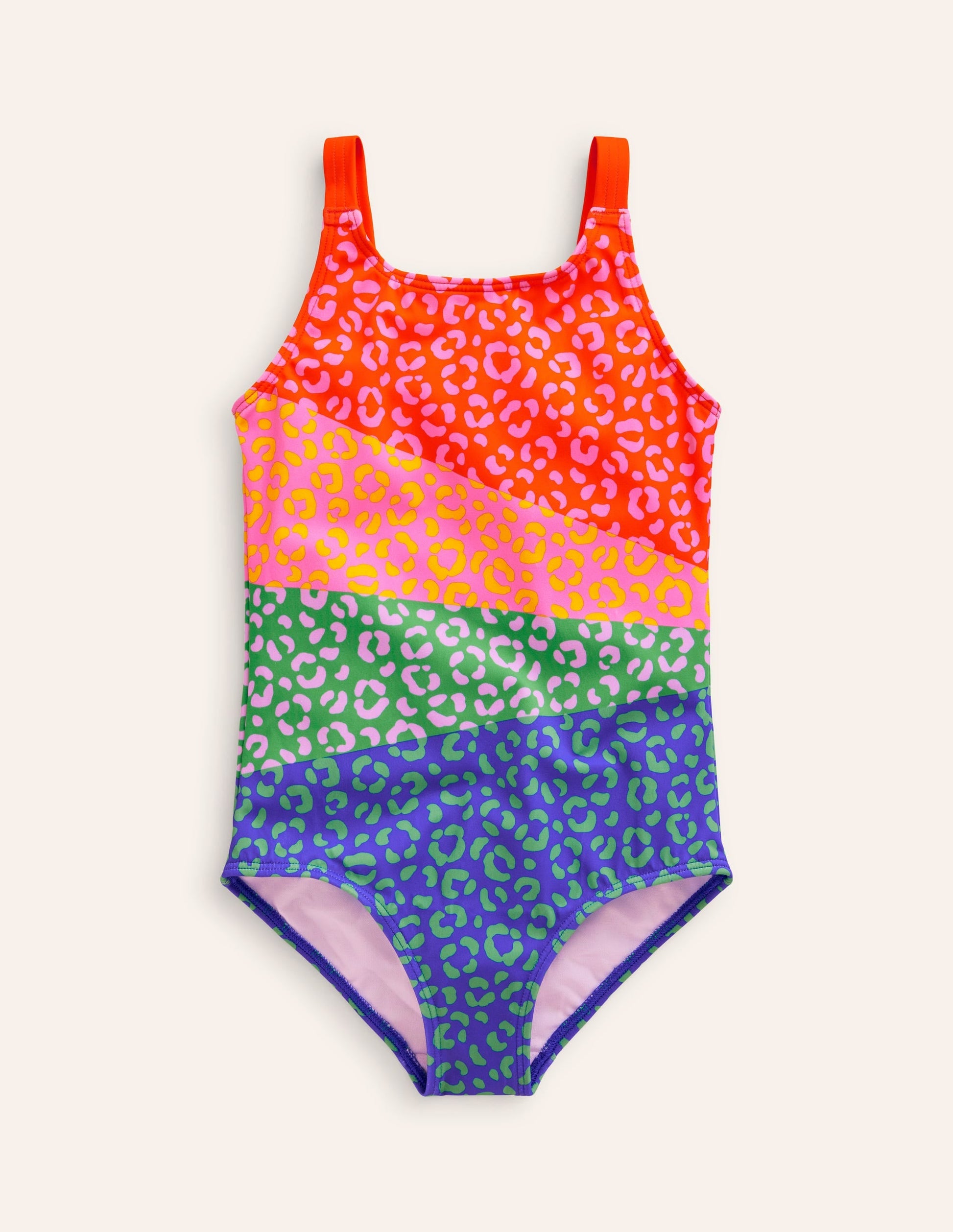 Fun Printed Swimsuit-Multi Leopard Print-1