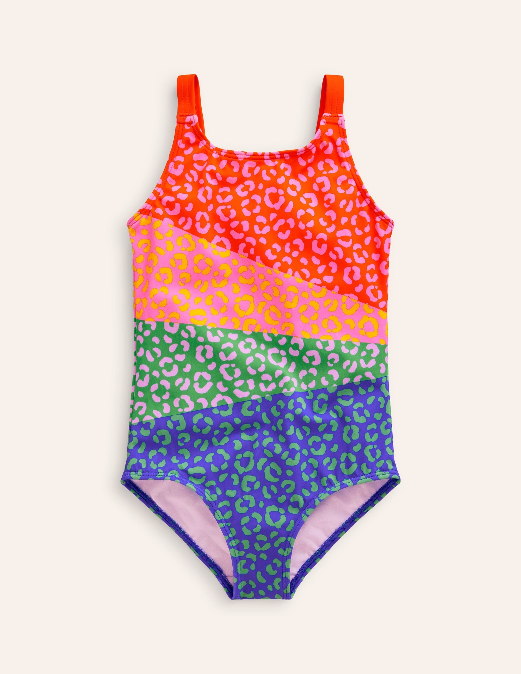 Fun Printed Swimsuit-Multi Leopard Print - Image 1