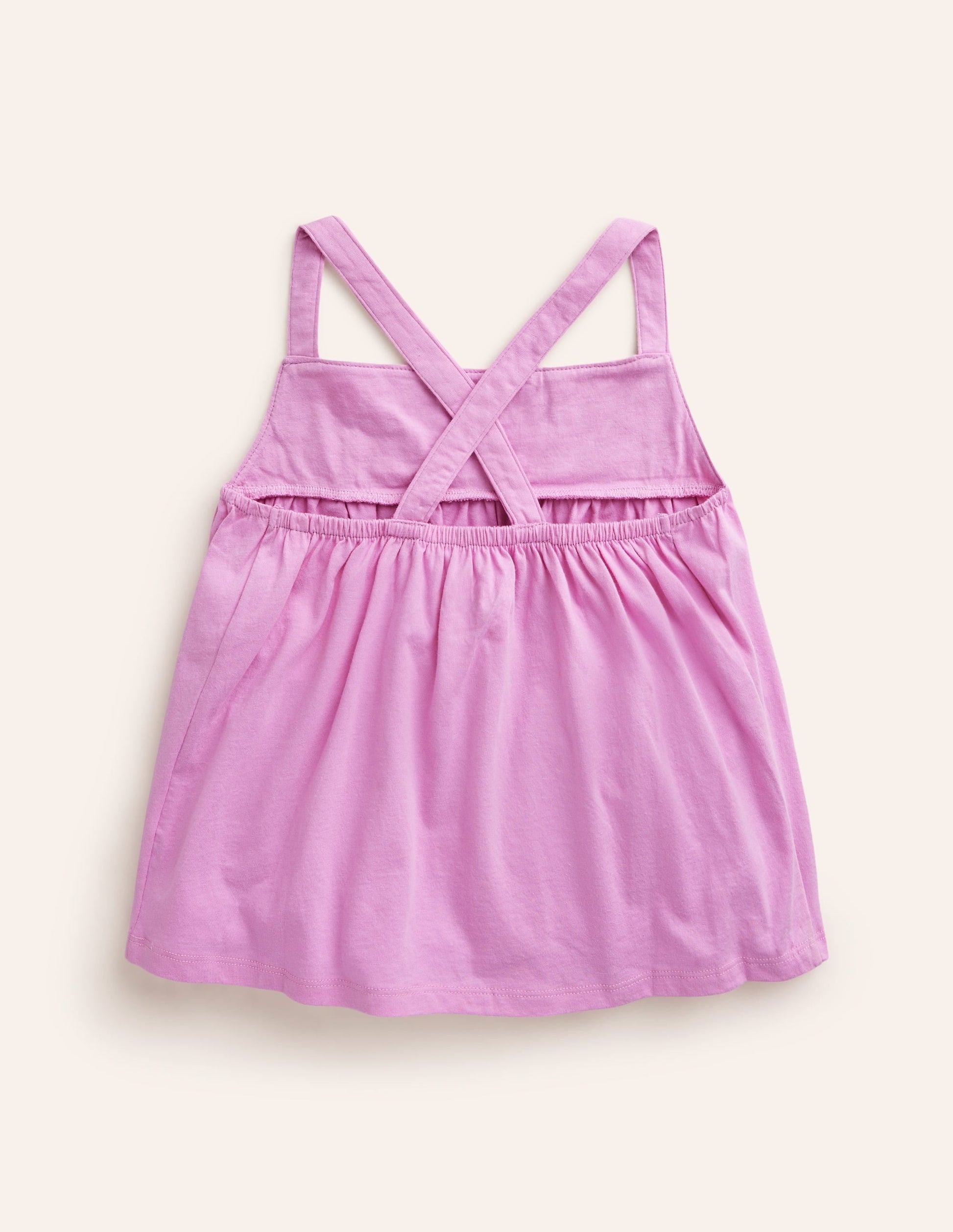 Embroidered Jersey Vest-Cosmos Pink-2
