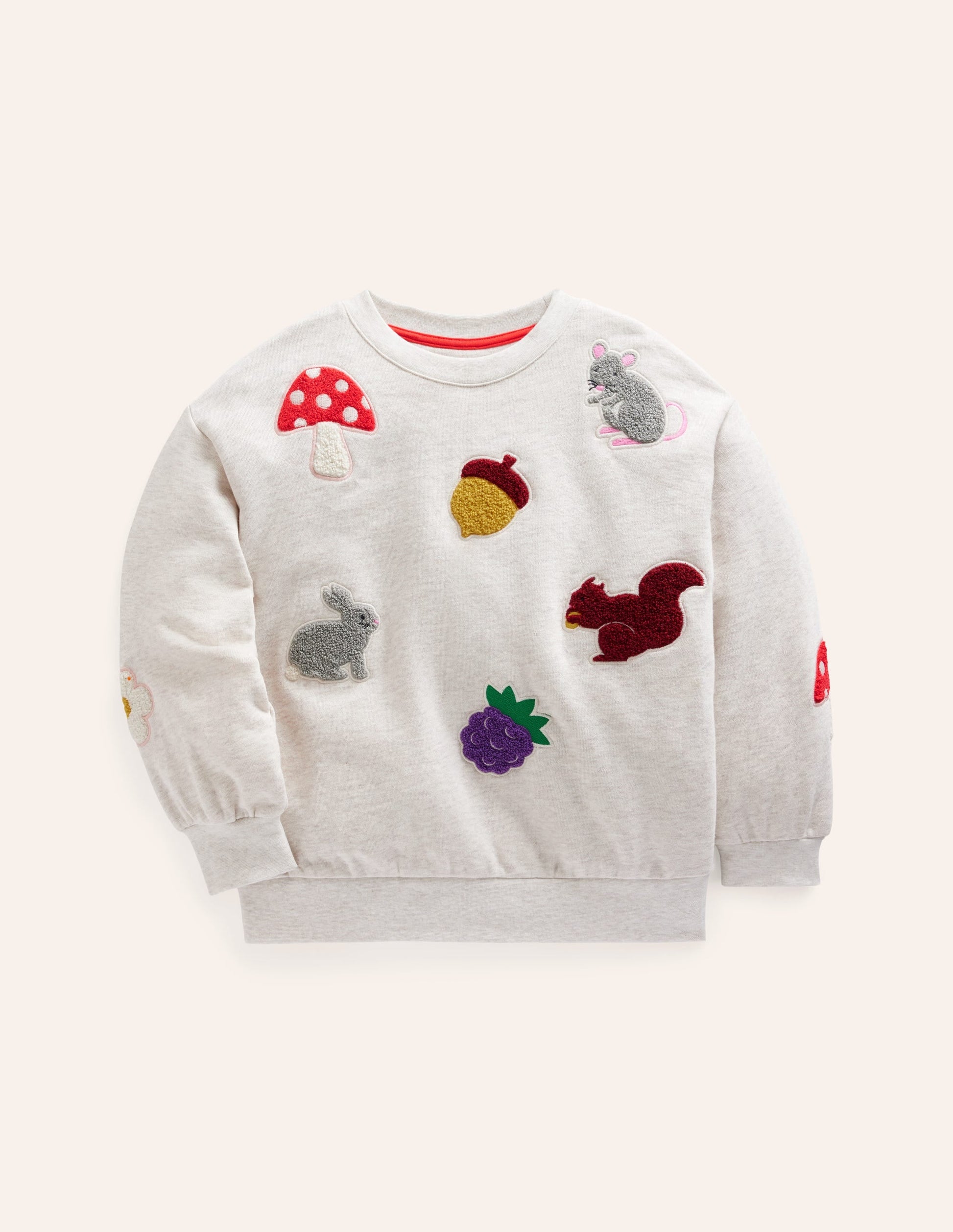 Graphic Boucle Sweatshirt-Oatmeal-1