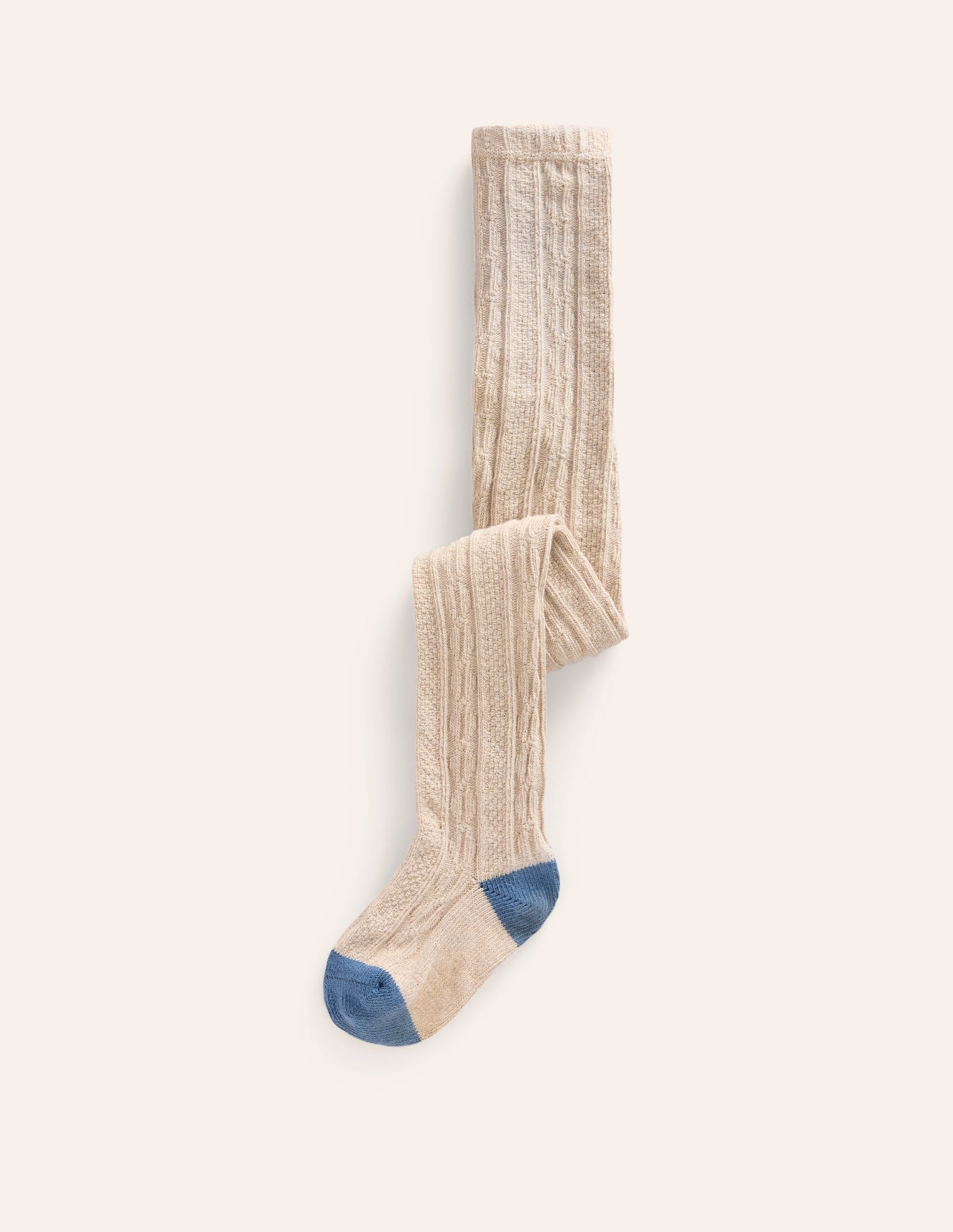 Cable Knit Tights-Oatmeal-1