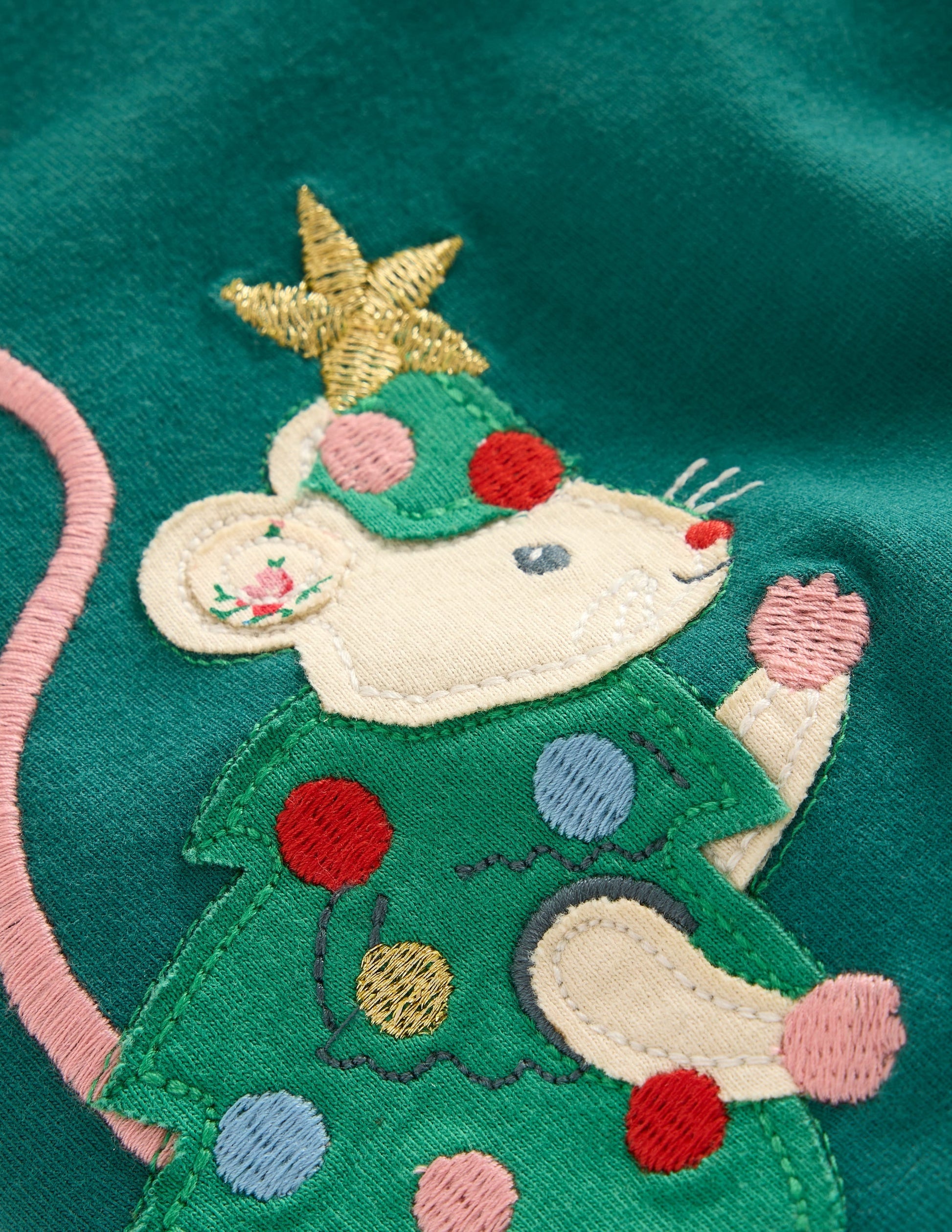 Appliqué Leggings-Aloe Green Bunnies-3