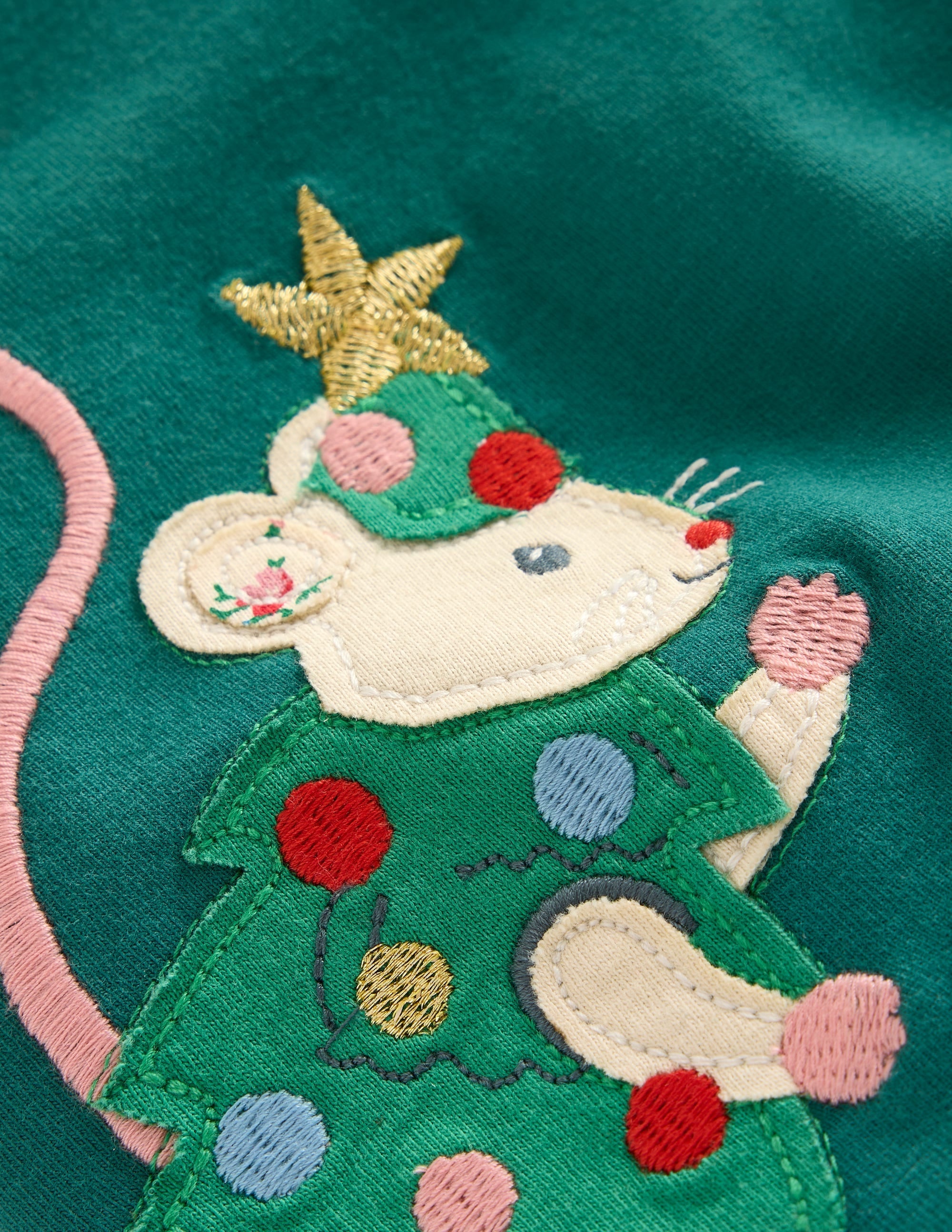 Appliqué Leggings-Aloe Green Bunnies - Image 3
