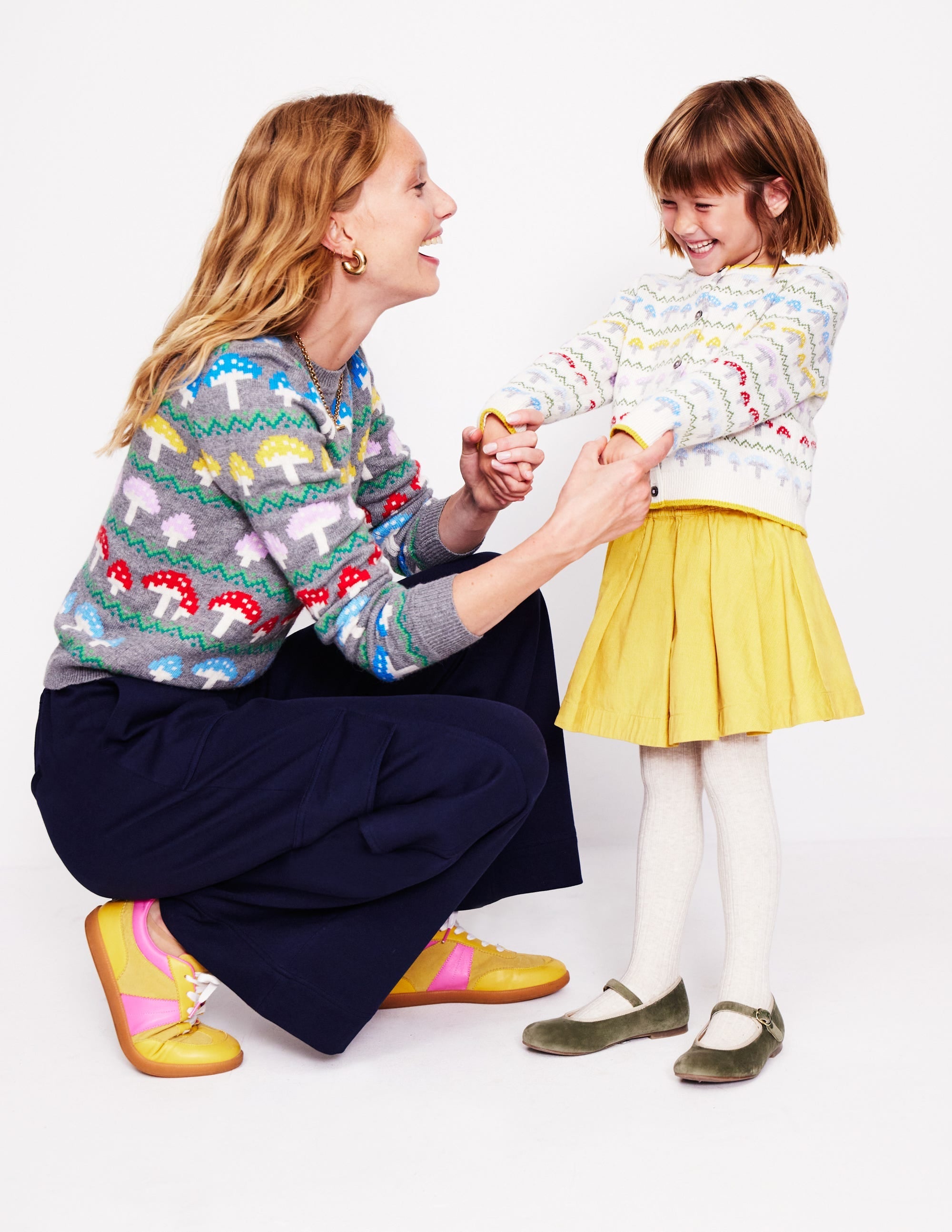 Edie Fair Isle Cardigan-Ecru Toadstool Fair Isle - Image 4