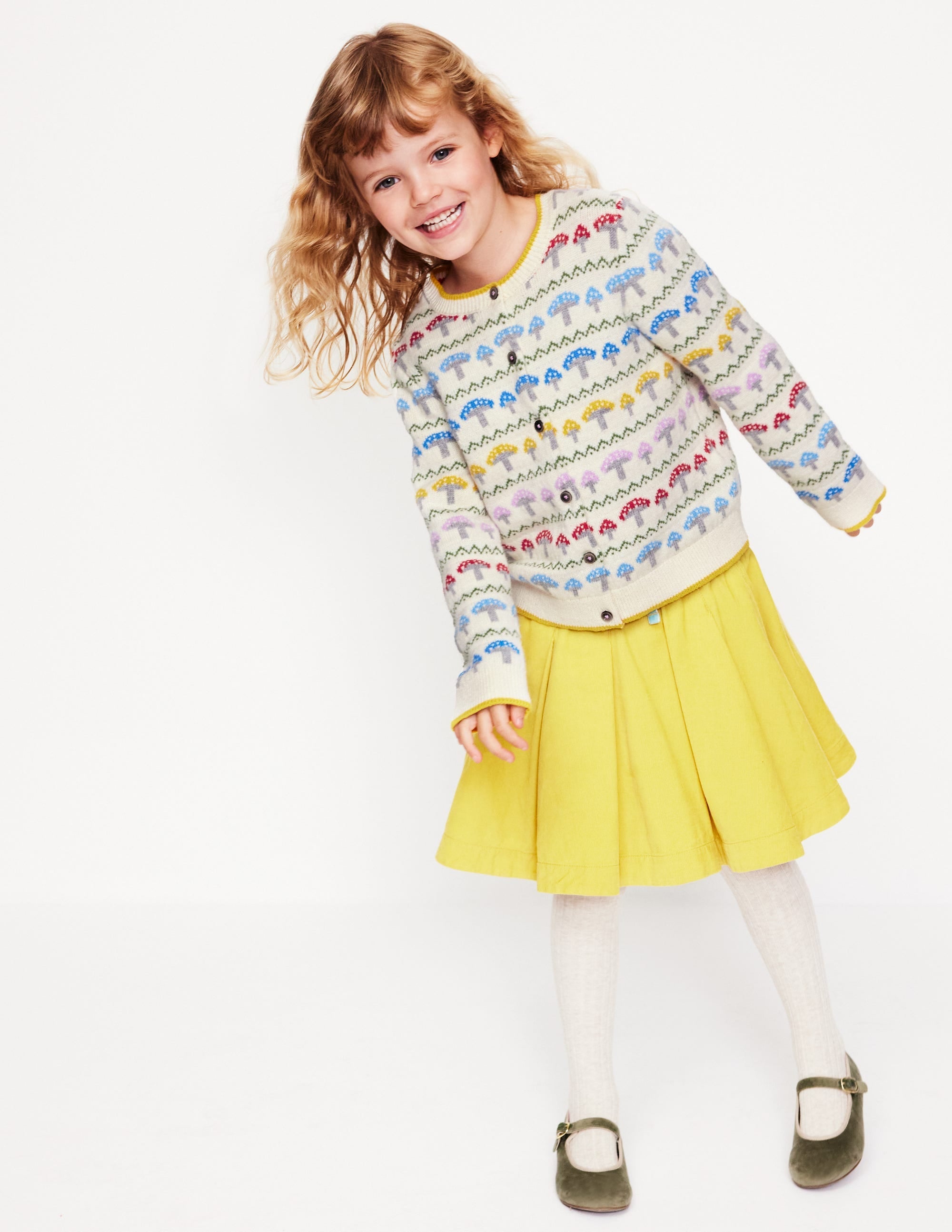 Edie Fair Isle Cardigan-Ecru Toadstool Fair Isle - Image 6