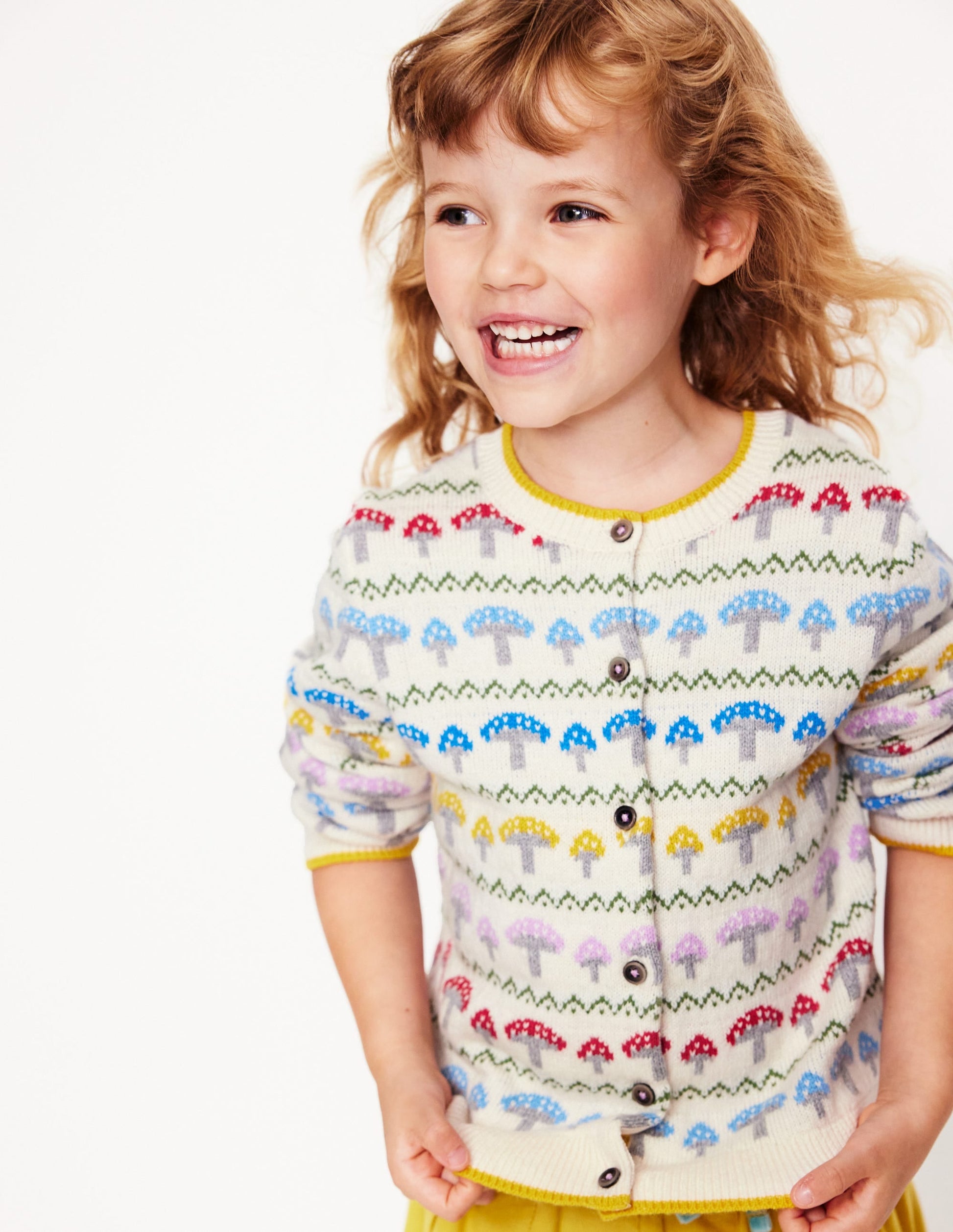 Edie Fair Isle Cardigan-Ecru Toadstool Fair Isle-8