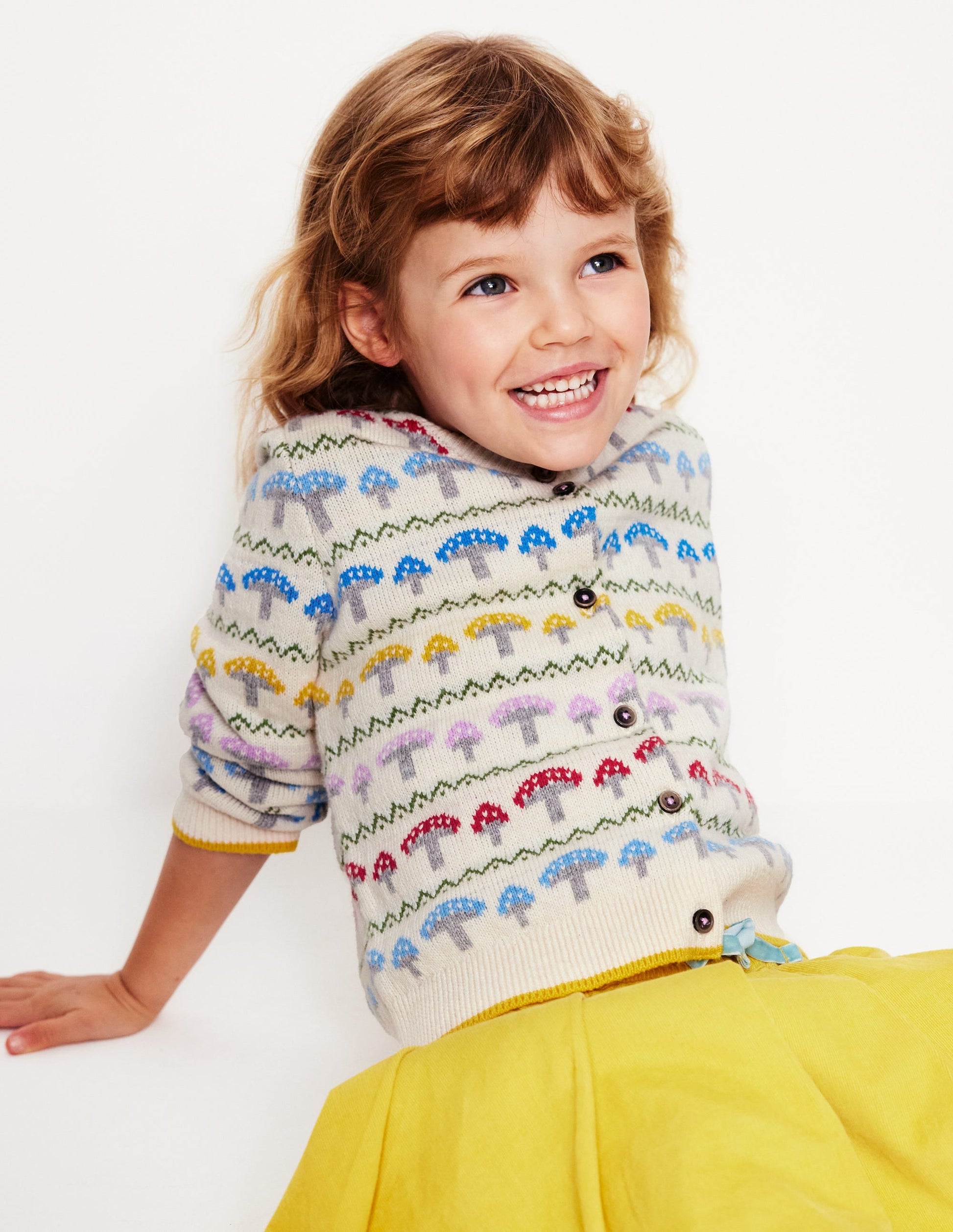 Edie Fair Isle Cardigan-Ecru Toadstool Fair Isle-9