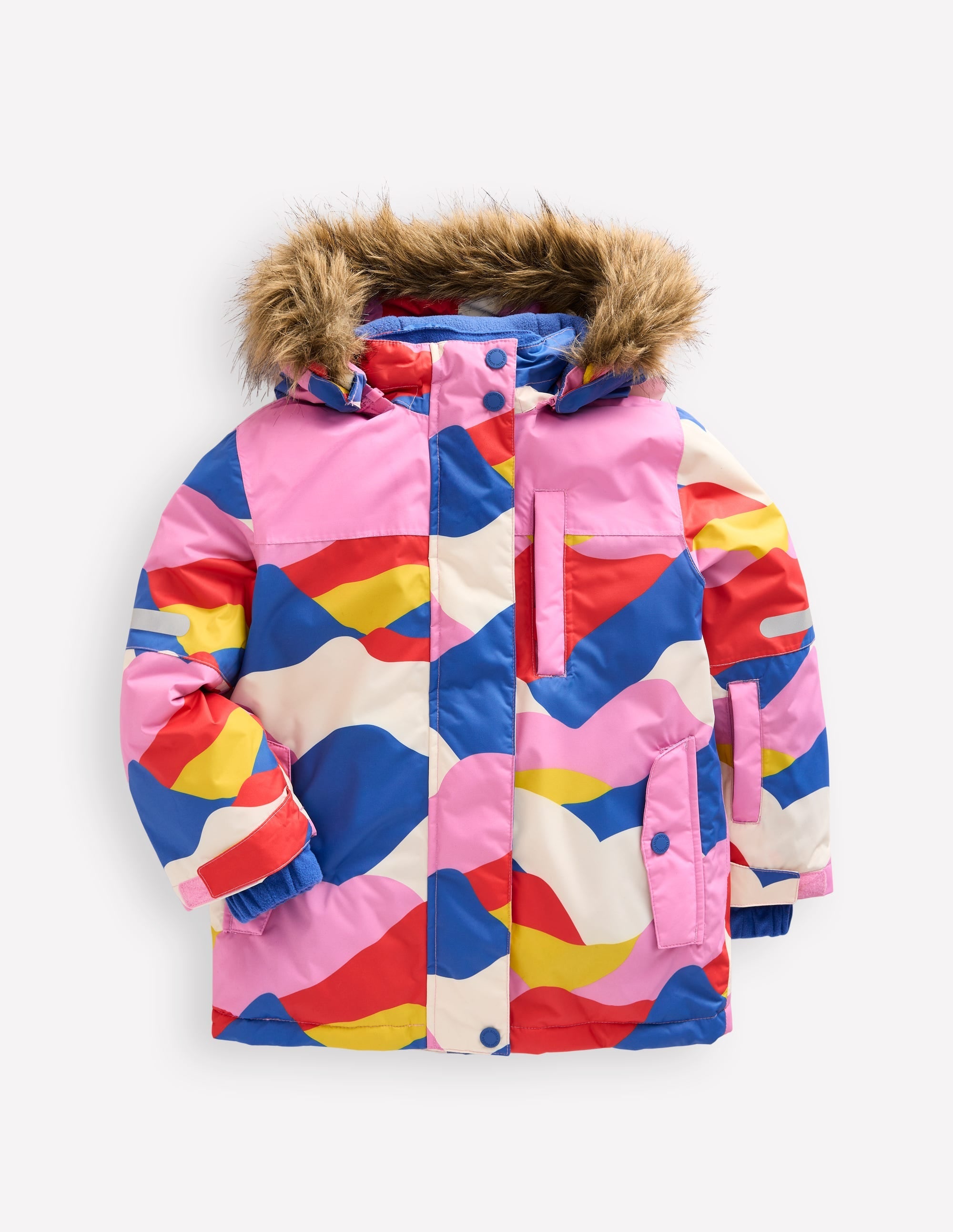 All-Weather Waterproof Coat-Cosmos Pink Ski Camo - Image 1