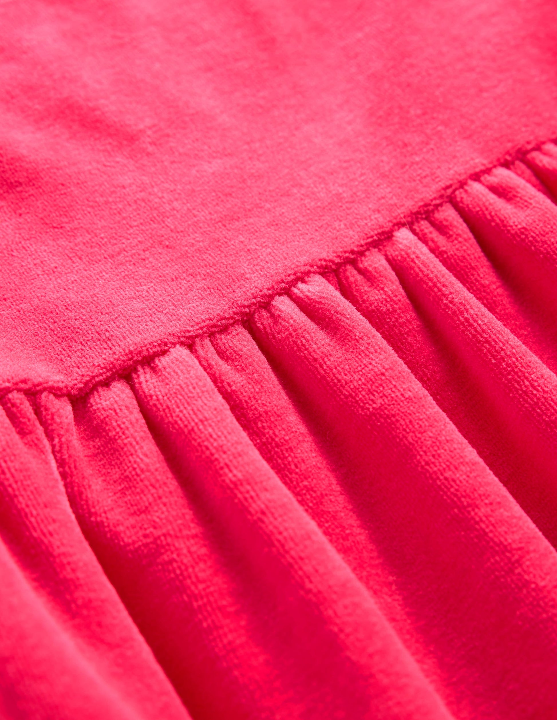 Tiered Velour Dress-Summer Berry-3