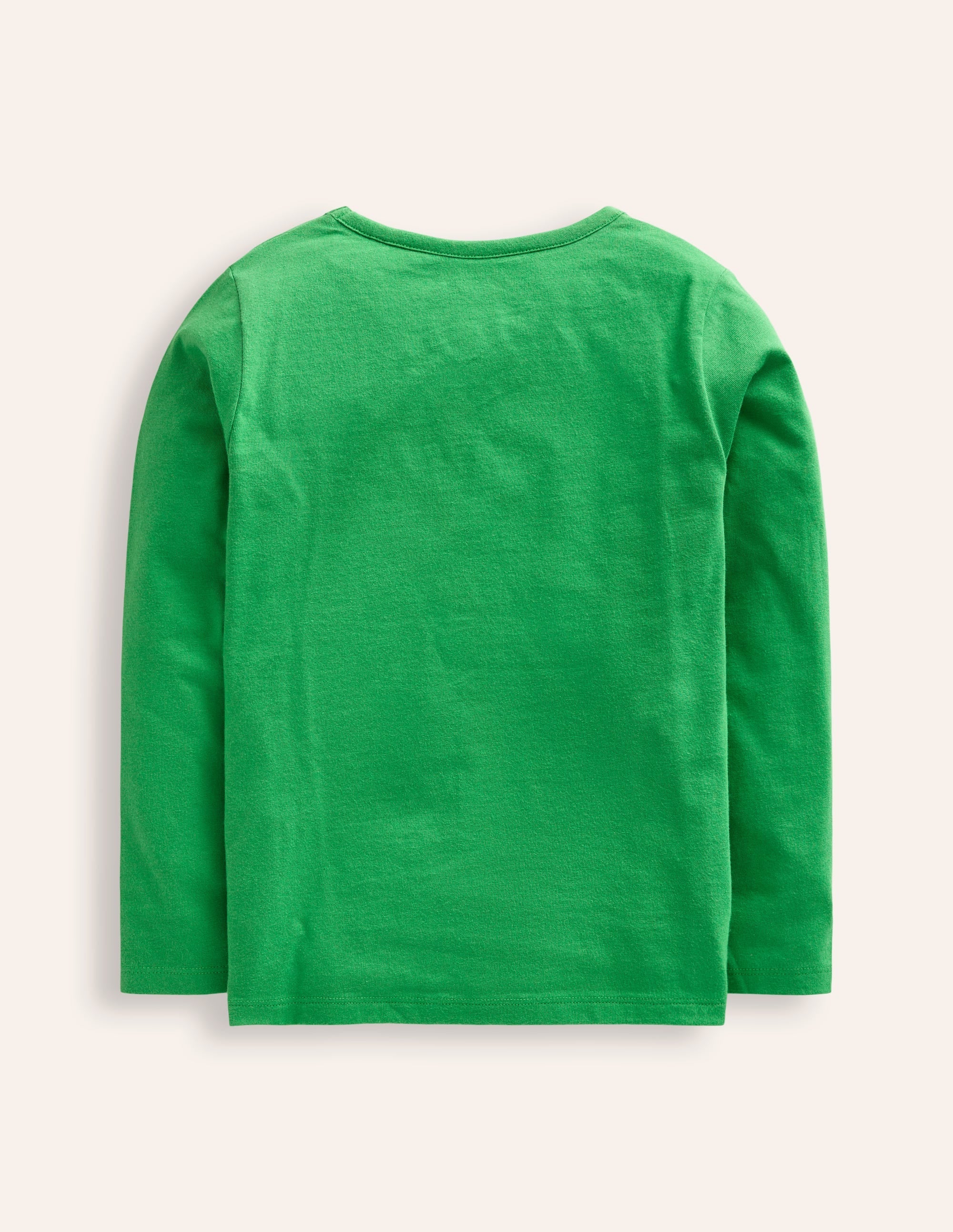 Appliqué Long Sleeve Top-Iguana Green Woodland Animals - Image 2