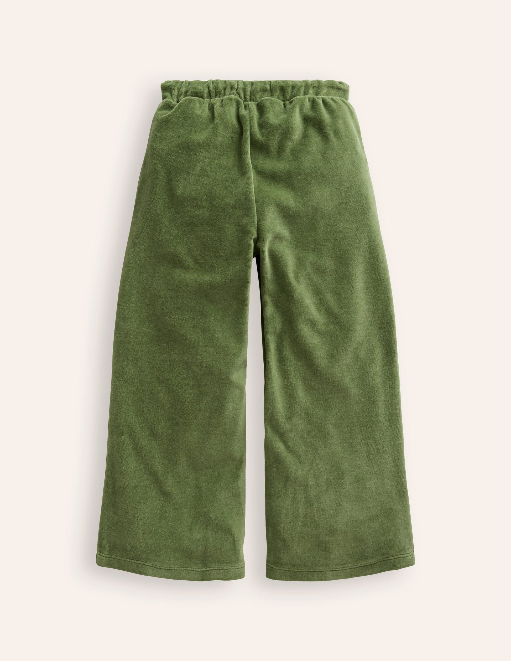 Heart Pocket Velour Jogger-Safari Green-2