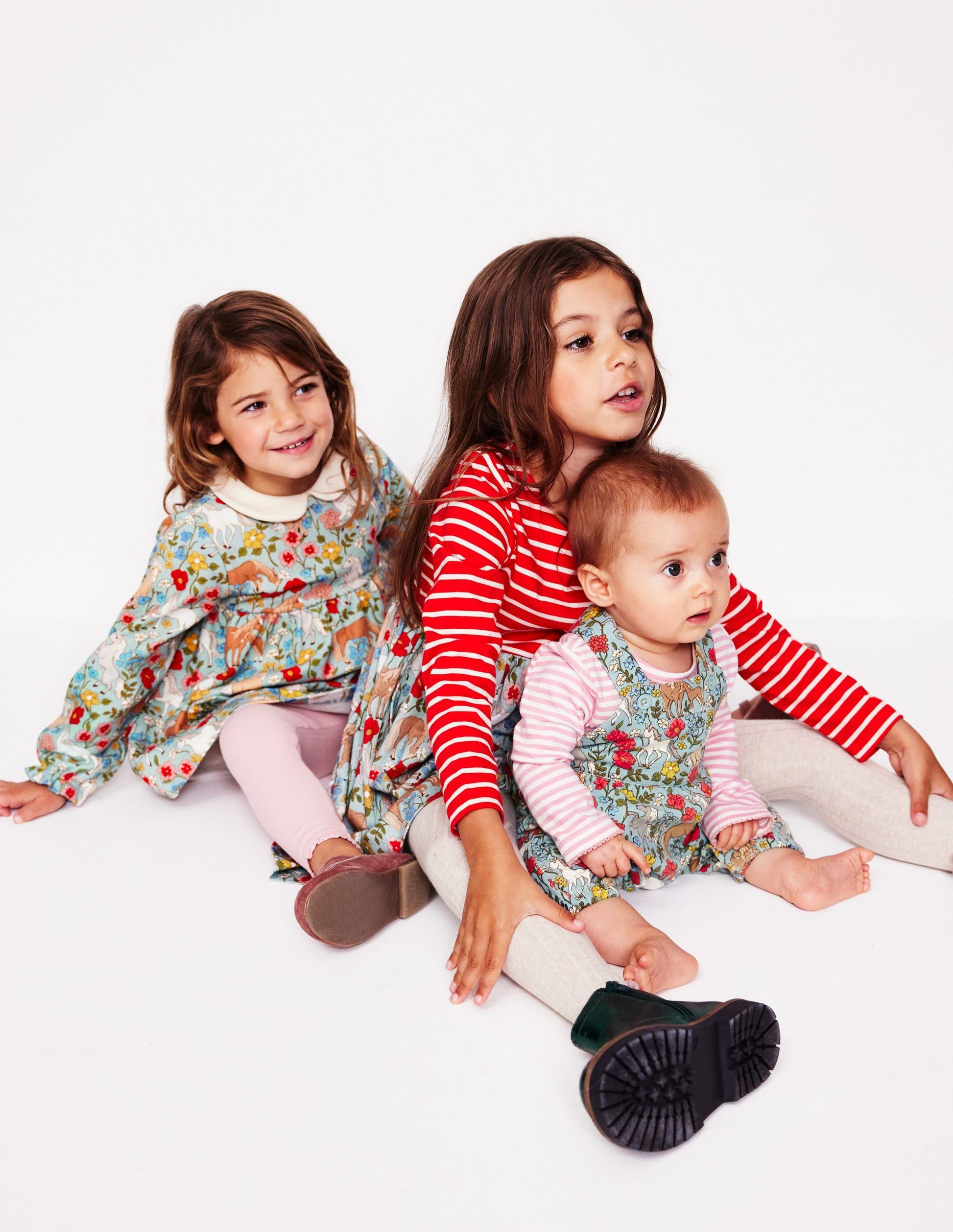 Collared Tunic-Blue Pony Floral-6