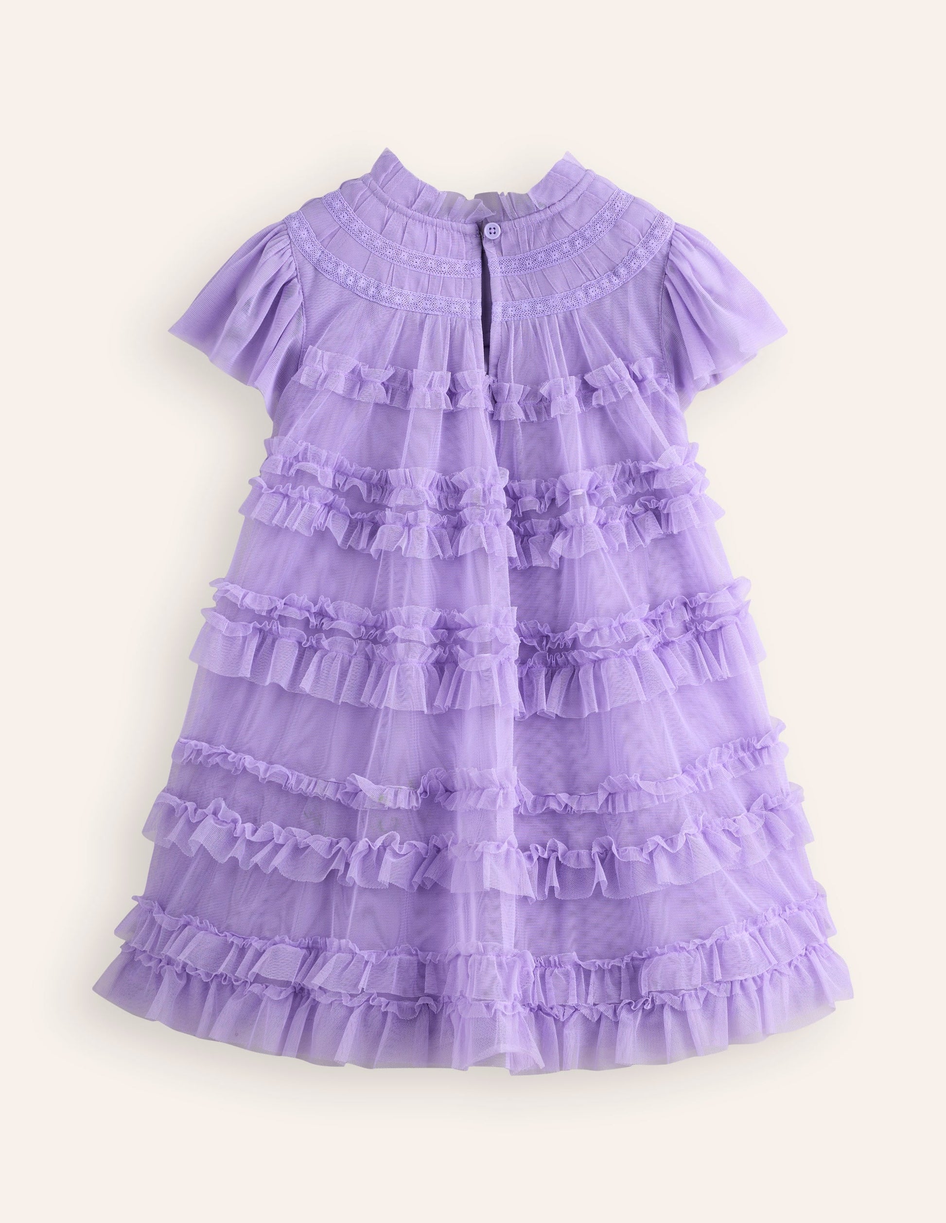 Winnie Tulle Tiered Dress-Misty Lavender-2