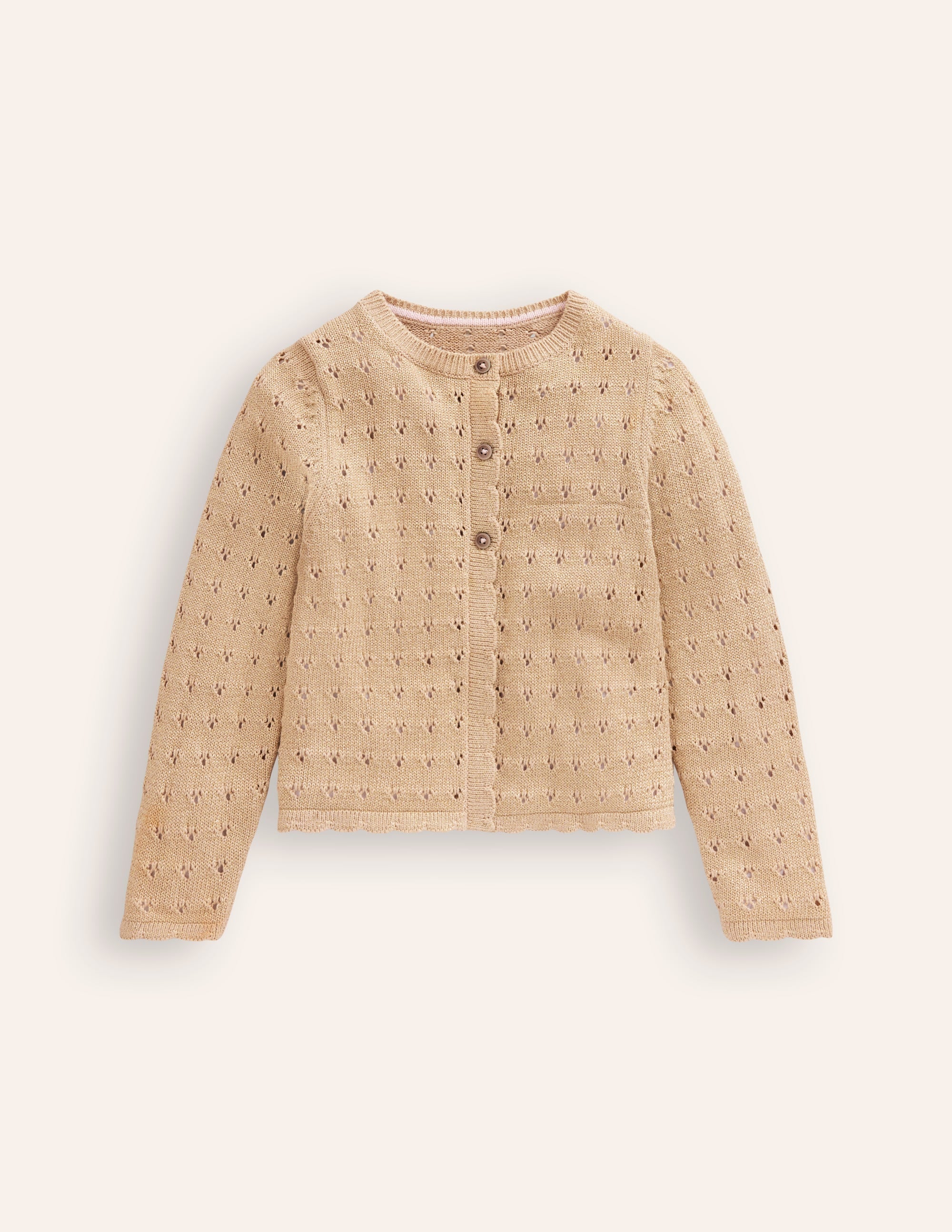 Sparkle Occasion Cardigan-Gold - Image 1