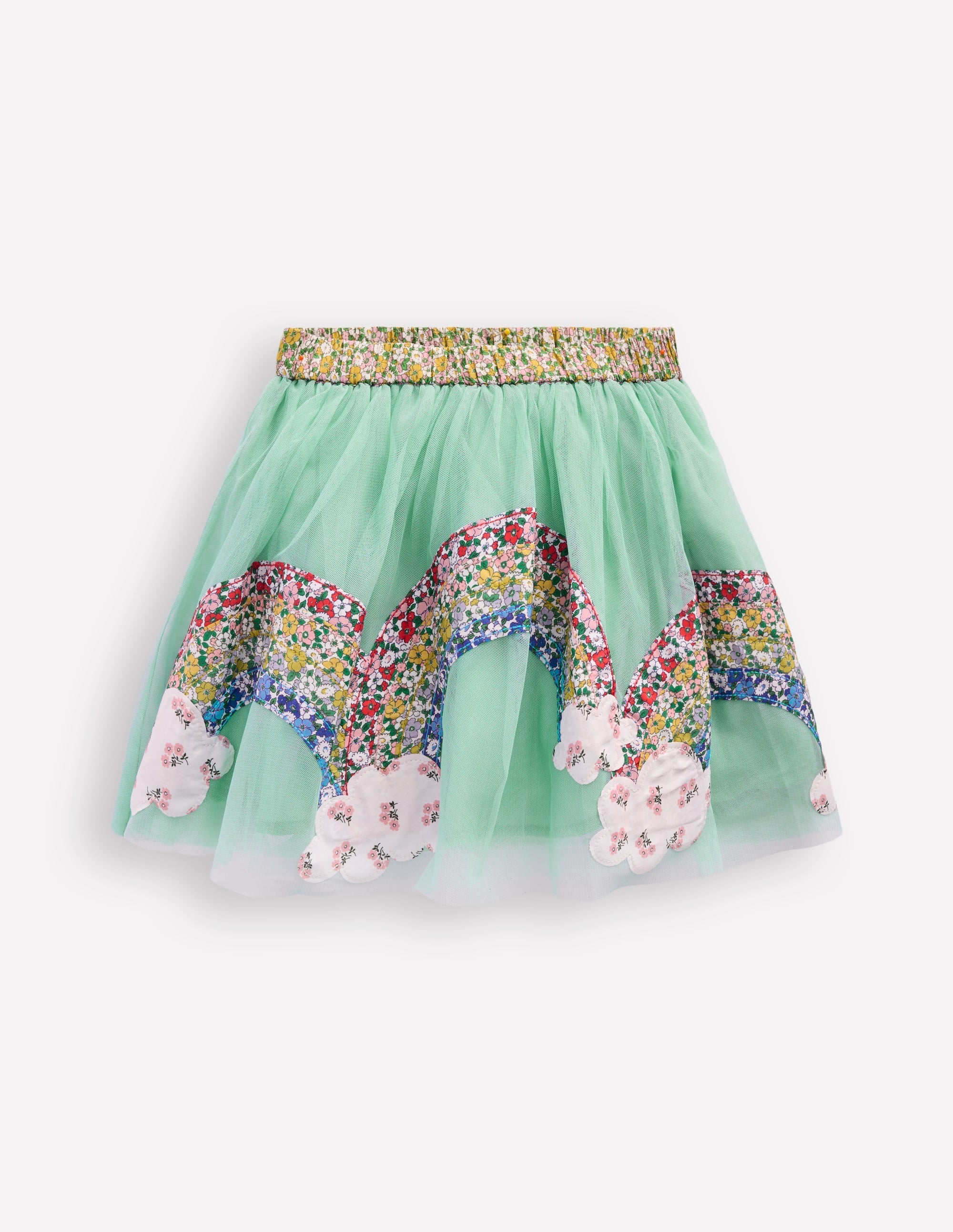 Fun Tulle Skirt-Blue Frost Rainbows - Image 1