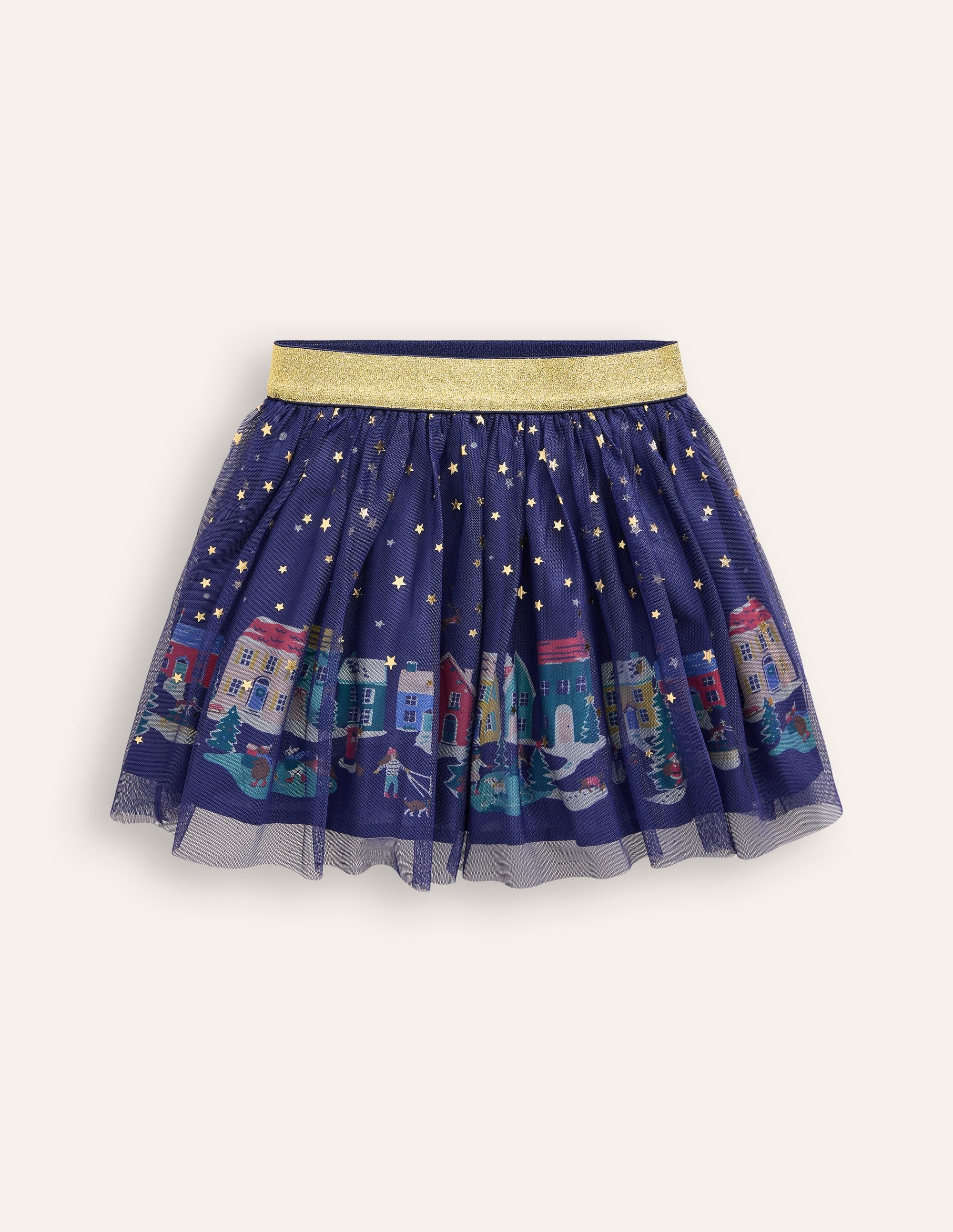 Fun Tulle Skirt-College Navy Stars - Image 1