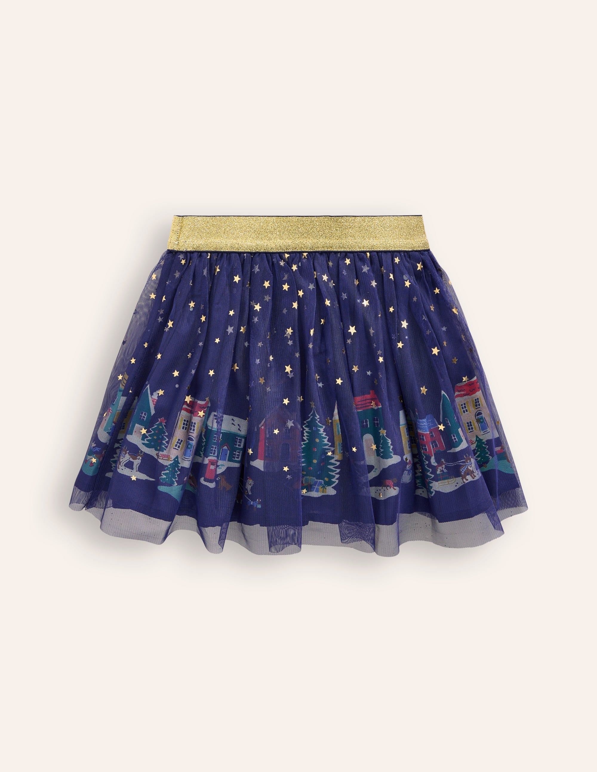 Fun Tulle Skirt-College Navy Stars - Image 2