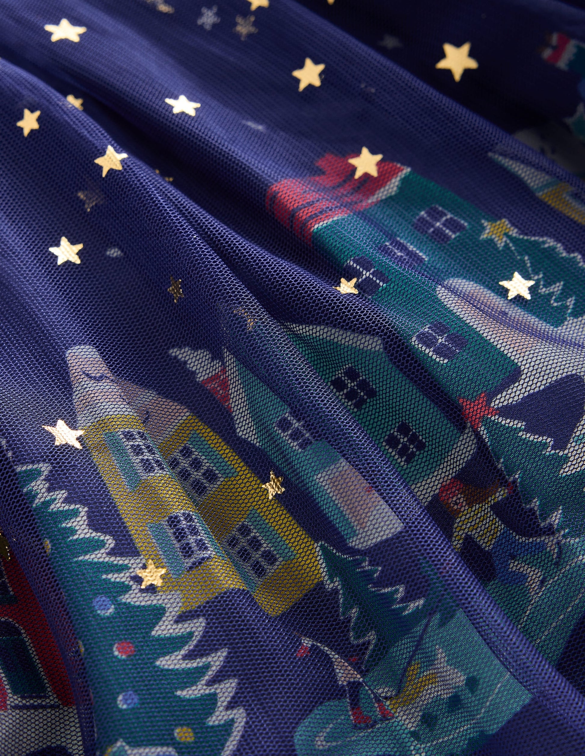 Fun Tulle Skirt-College Navy Stars-3