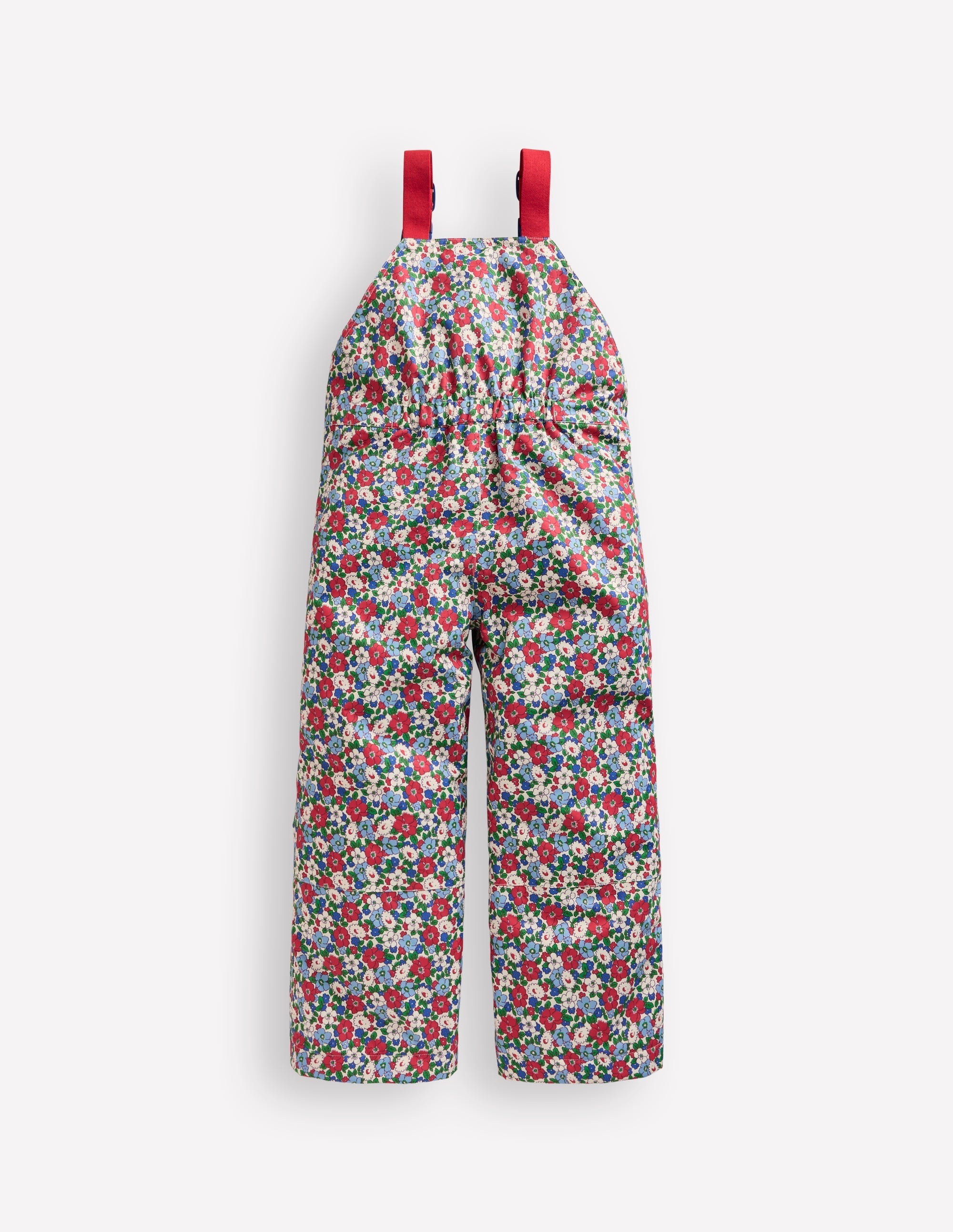Salopette Waterproof Trousers-Glacier Blue Winter Floral - Image 2