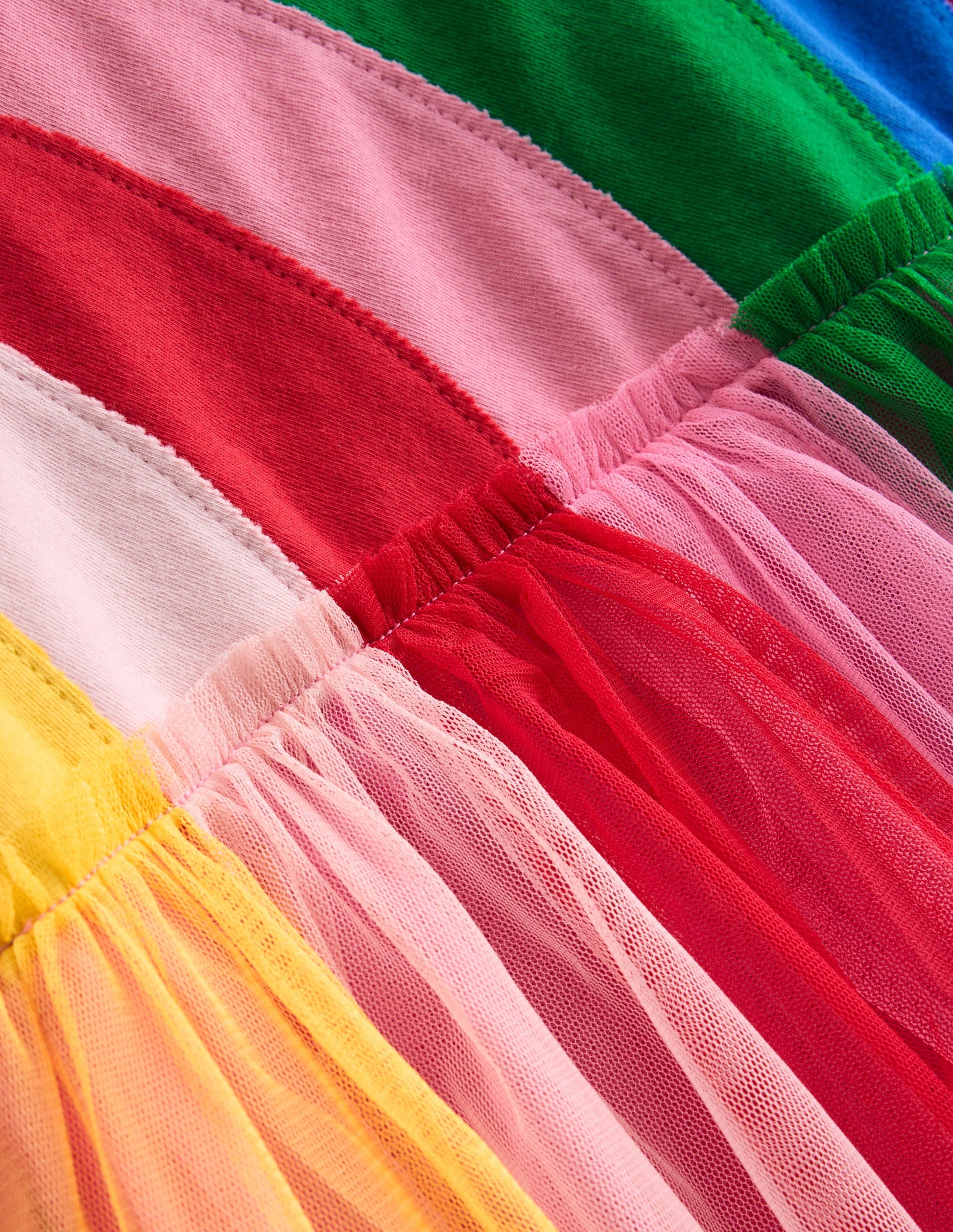 Rainbow Tulle Dress-Tickled Pink Rainbow-3