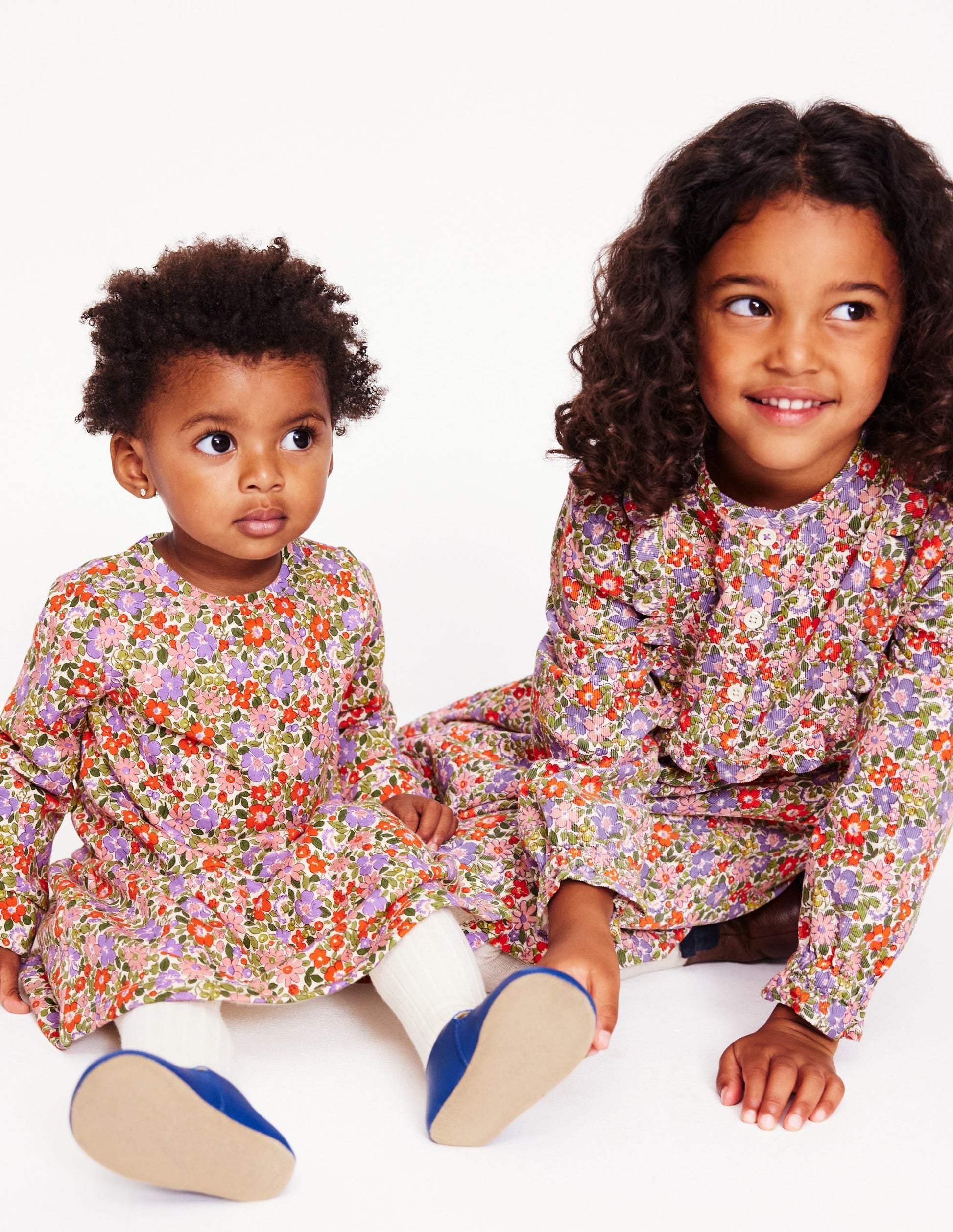 Cosy Sweatshirt Dress-Multi Flowerbed-4