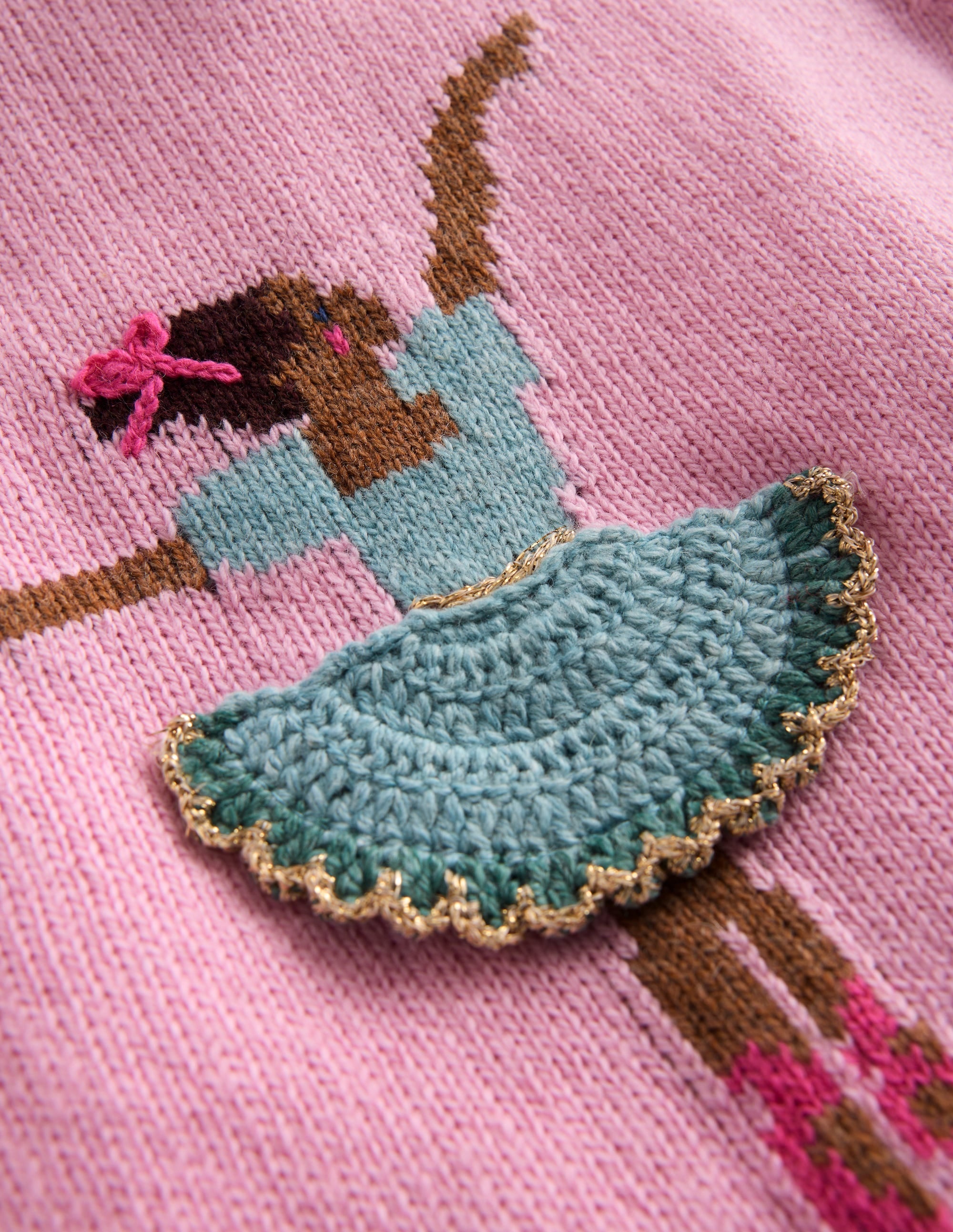 Fun Logo Jumper-Chalk Pink Ballerina - Image 3
