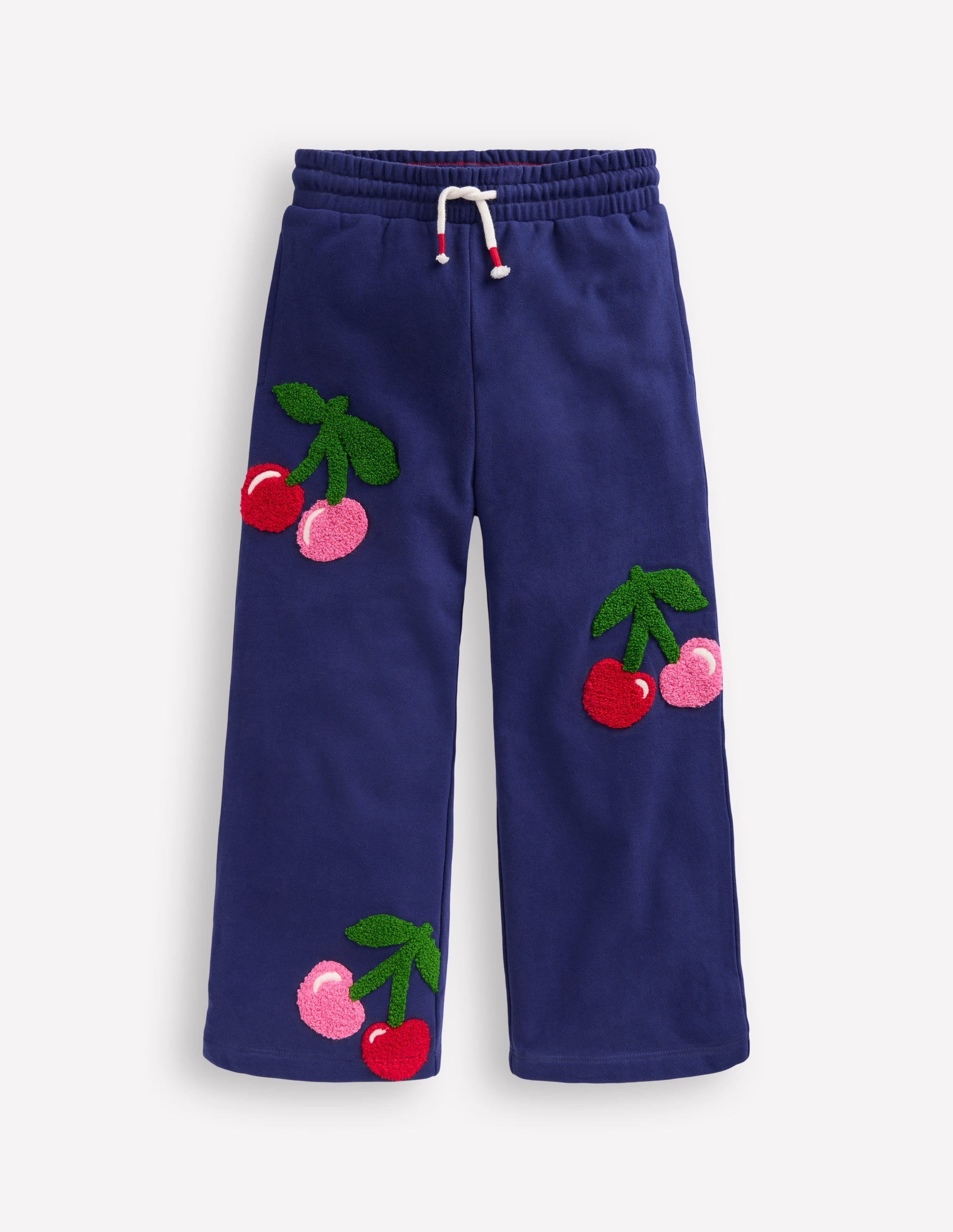 Wide Leg Applique Jogger-Starboard Blue Cherries - Image 2