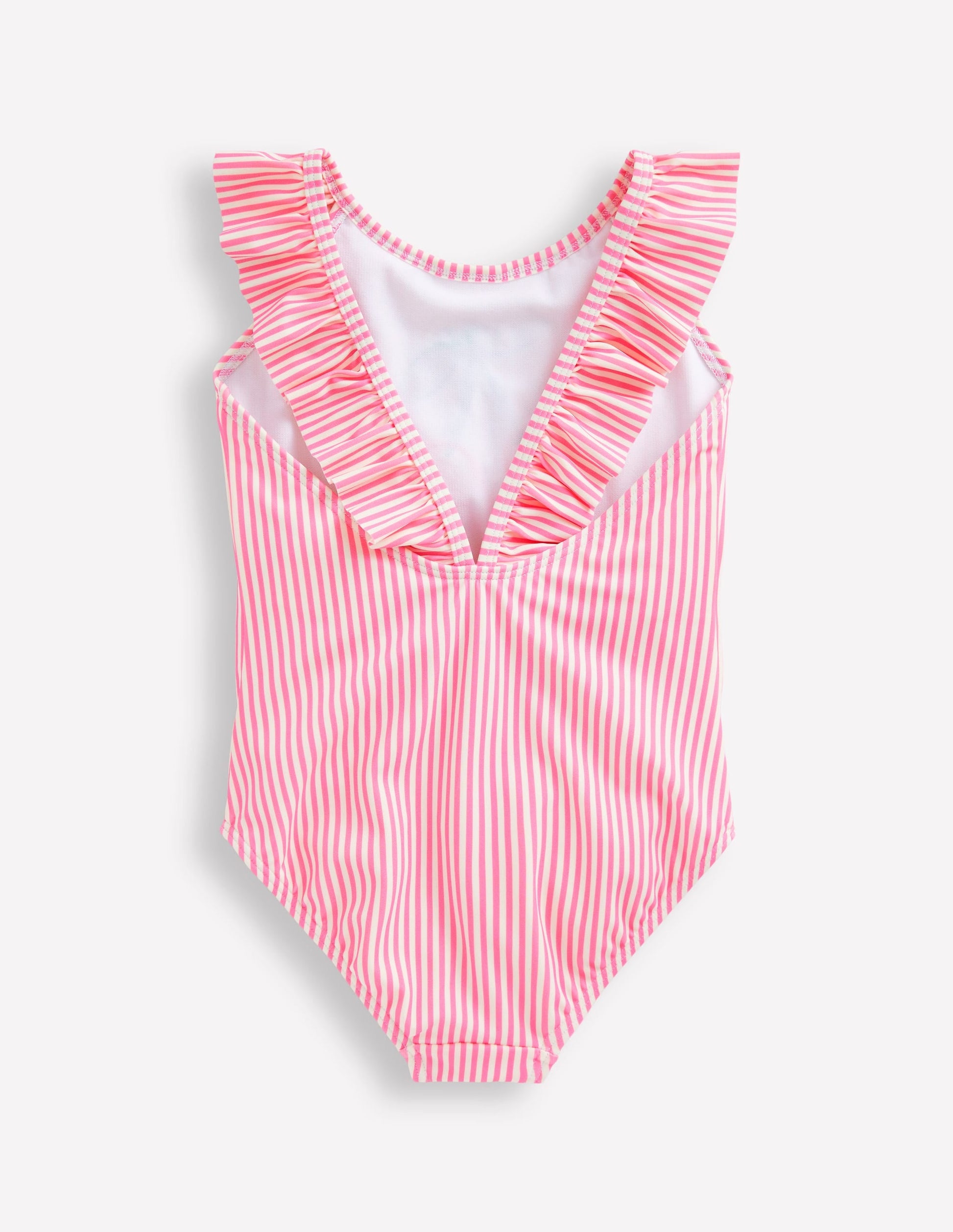 Hallie Frill Strap Swimsuit-Cosmos Pink Cherry-2