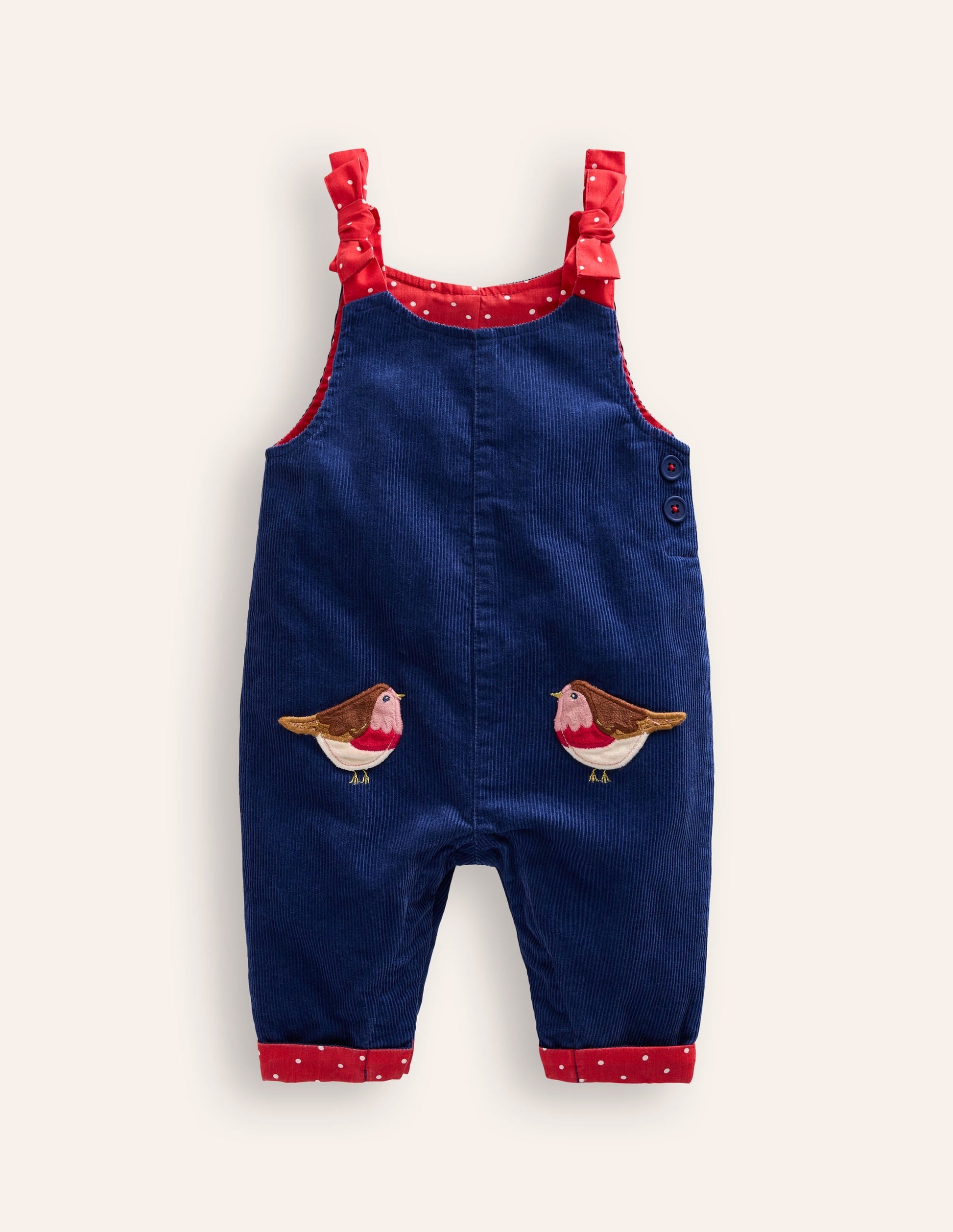 Pocket Detail Dungaree-Starboard Blue Robins-1