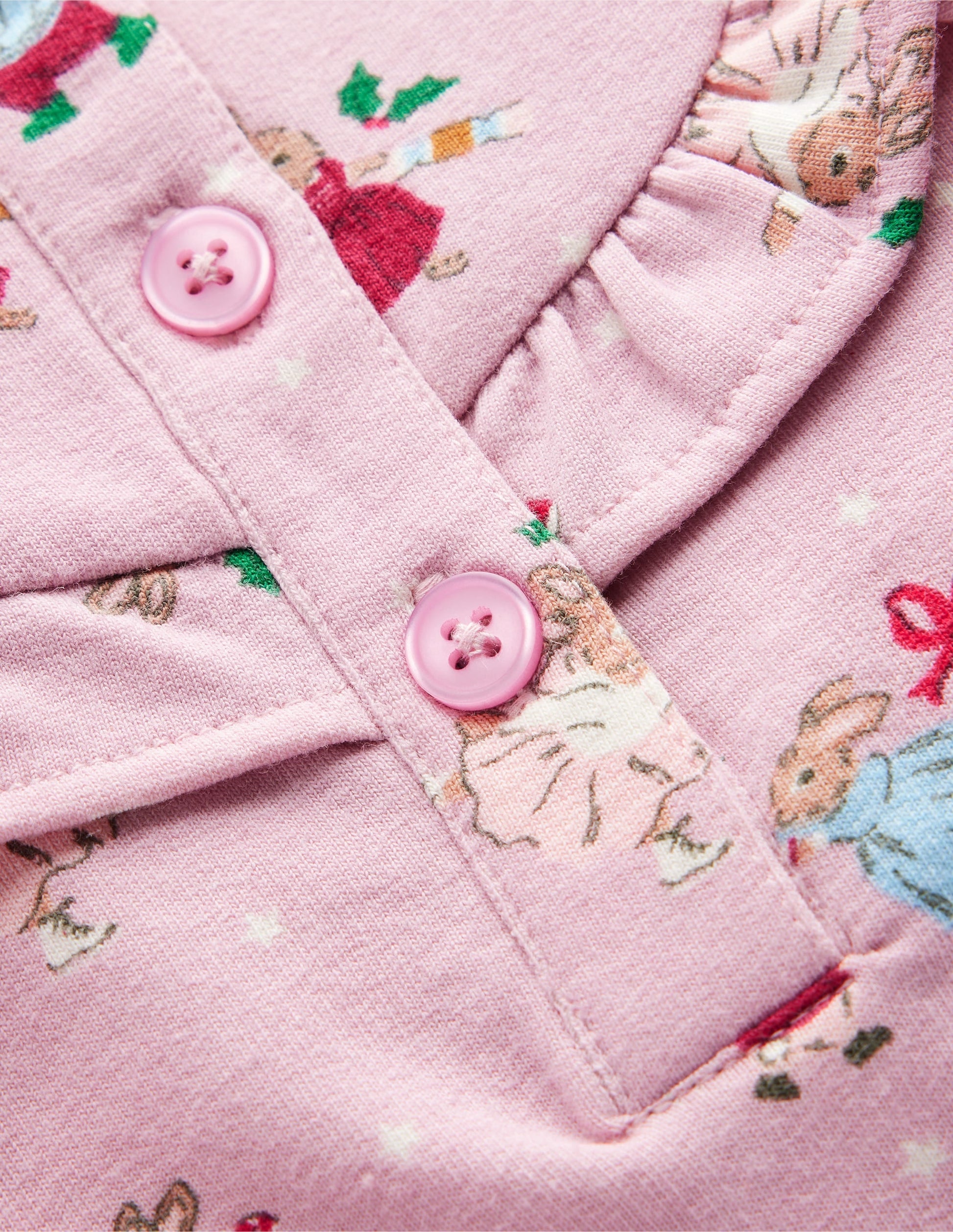 Jersey Top and Leggings-Soft Pink Bunnies-3