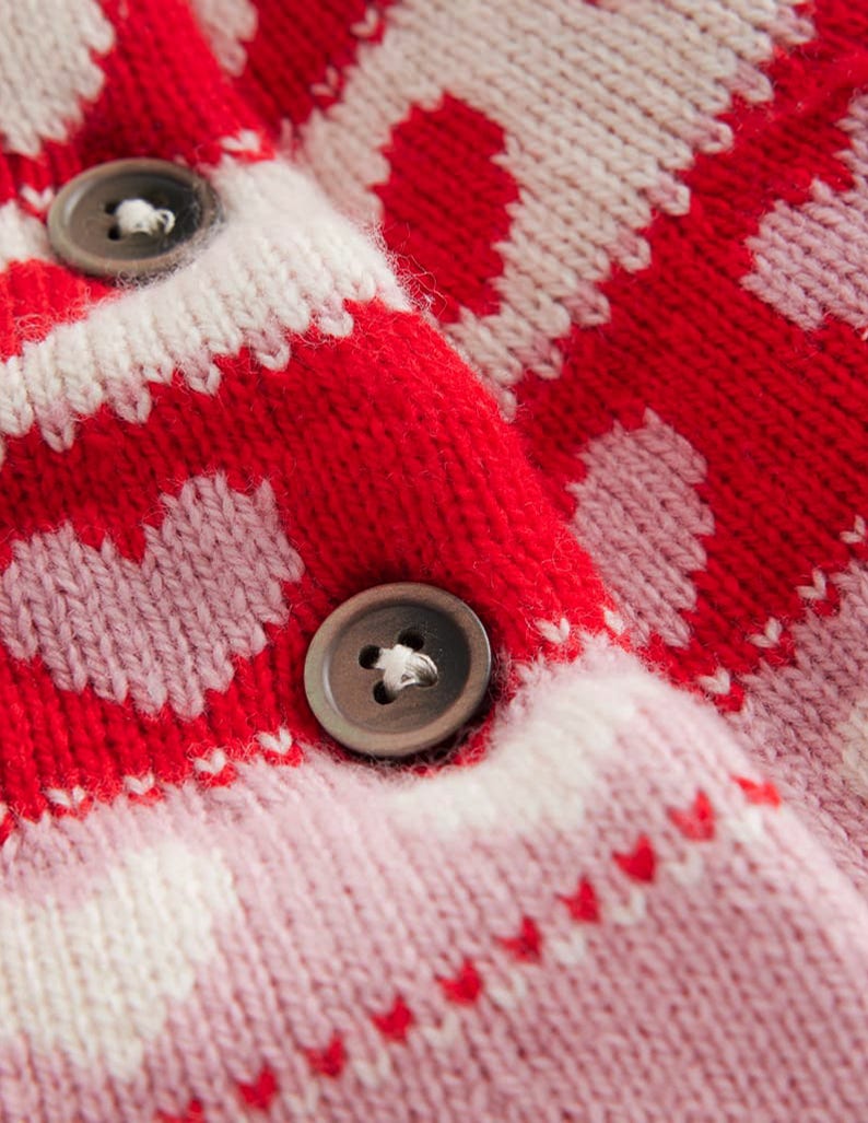 Edie Fair Isle Cardigan-Almond Pink Hearts-3