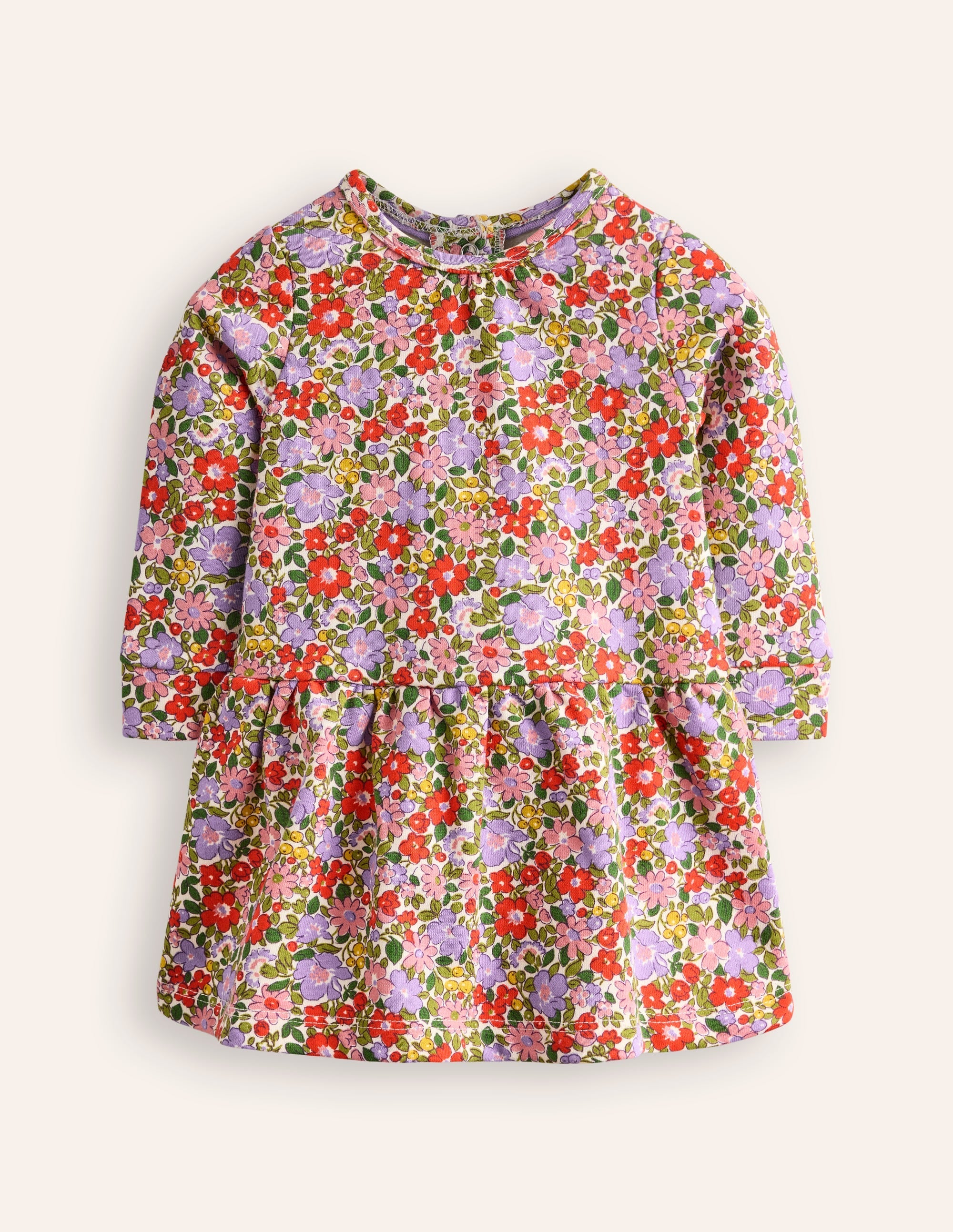 Cosy Sweatshirt Dress-Multi Flowerbed - Image 1