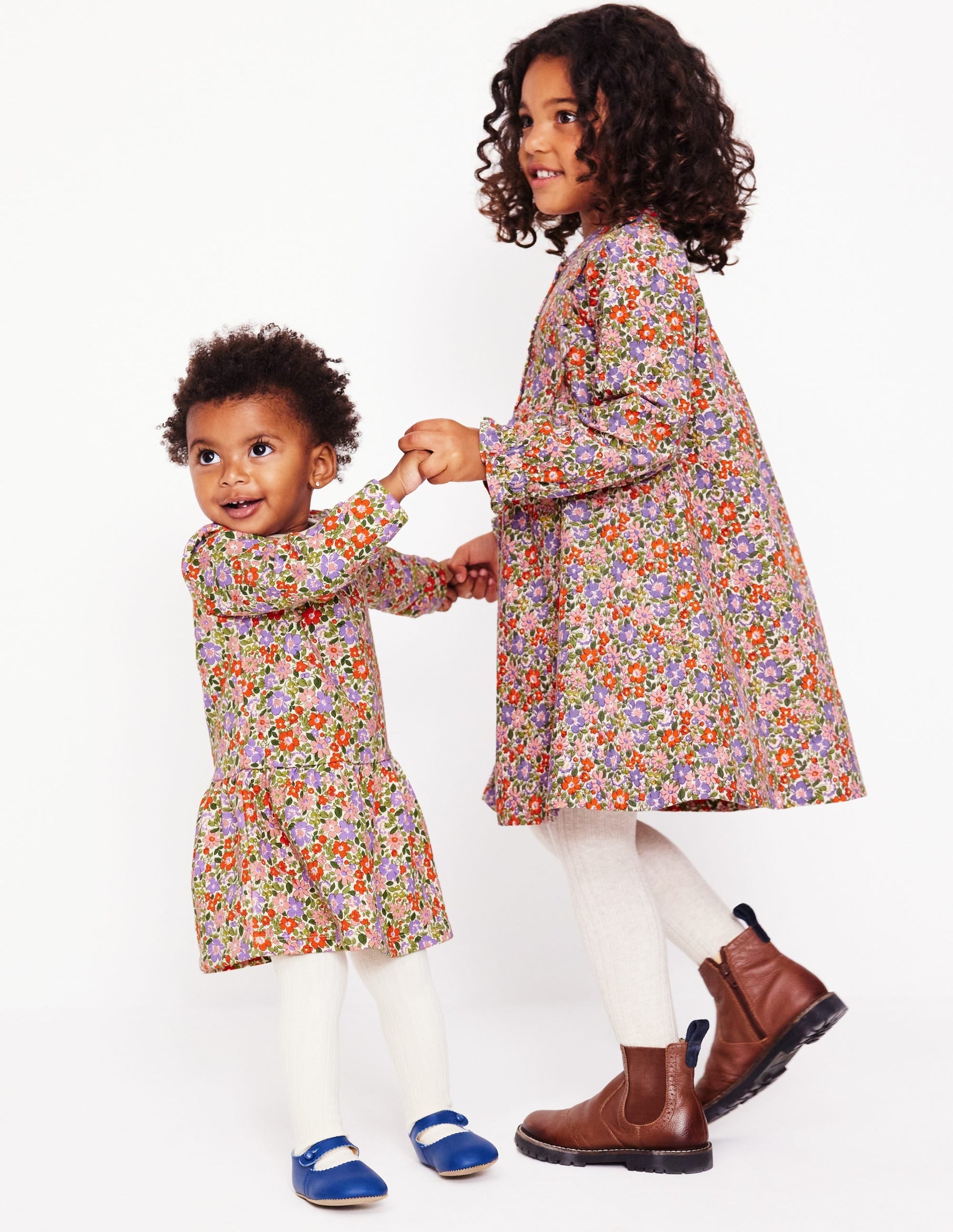 Cosy Sweatshirt Dress-Multi Flowerbed-5
